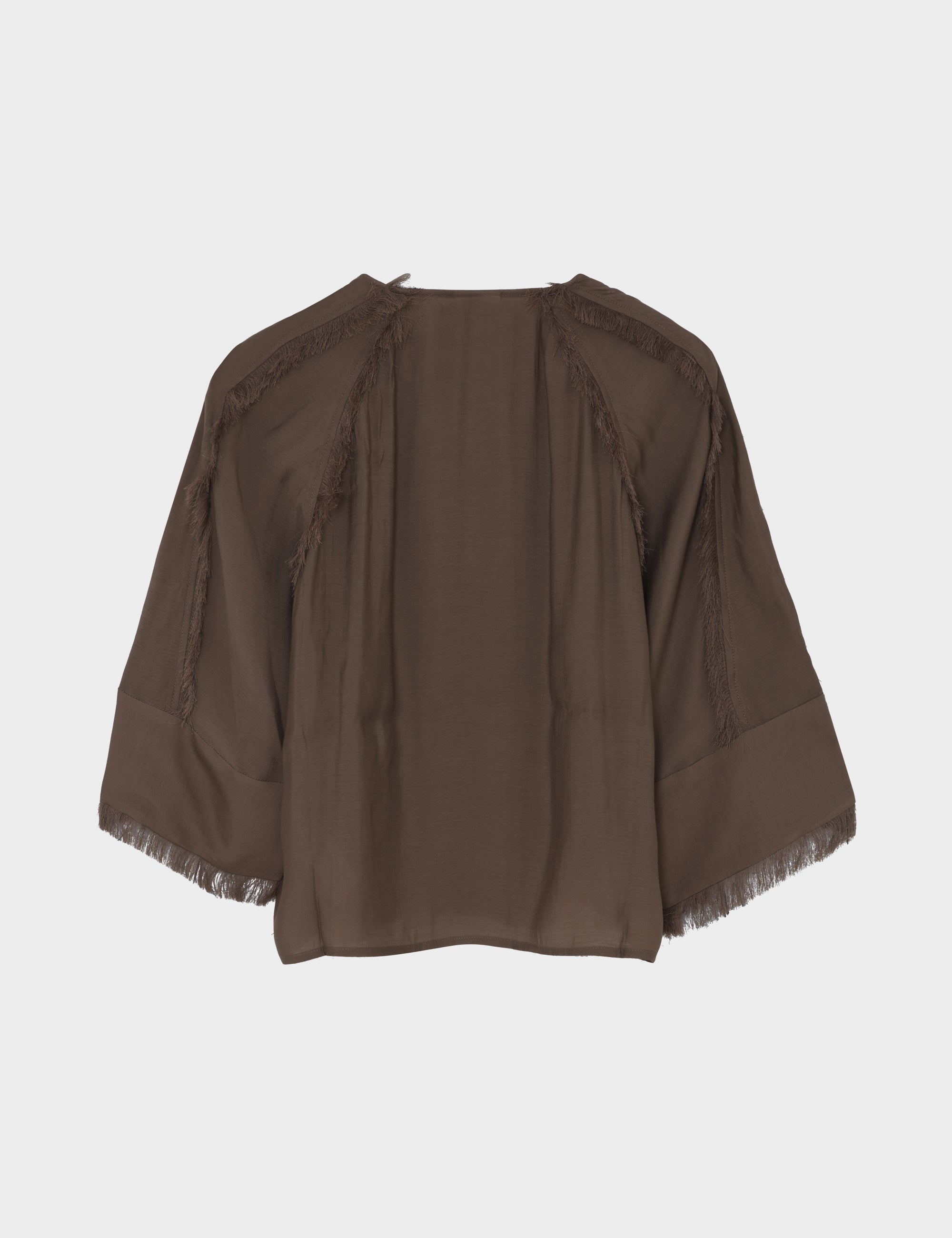 DAY Birger ét Mikkelsen Cassie - Sheer Fringes Shirts & Blouses 190809. CHOCOLATE CHIP