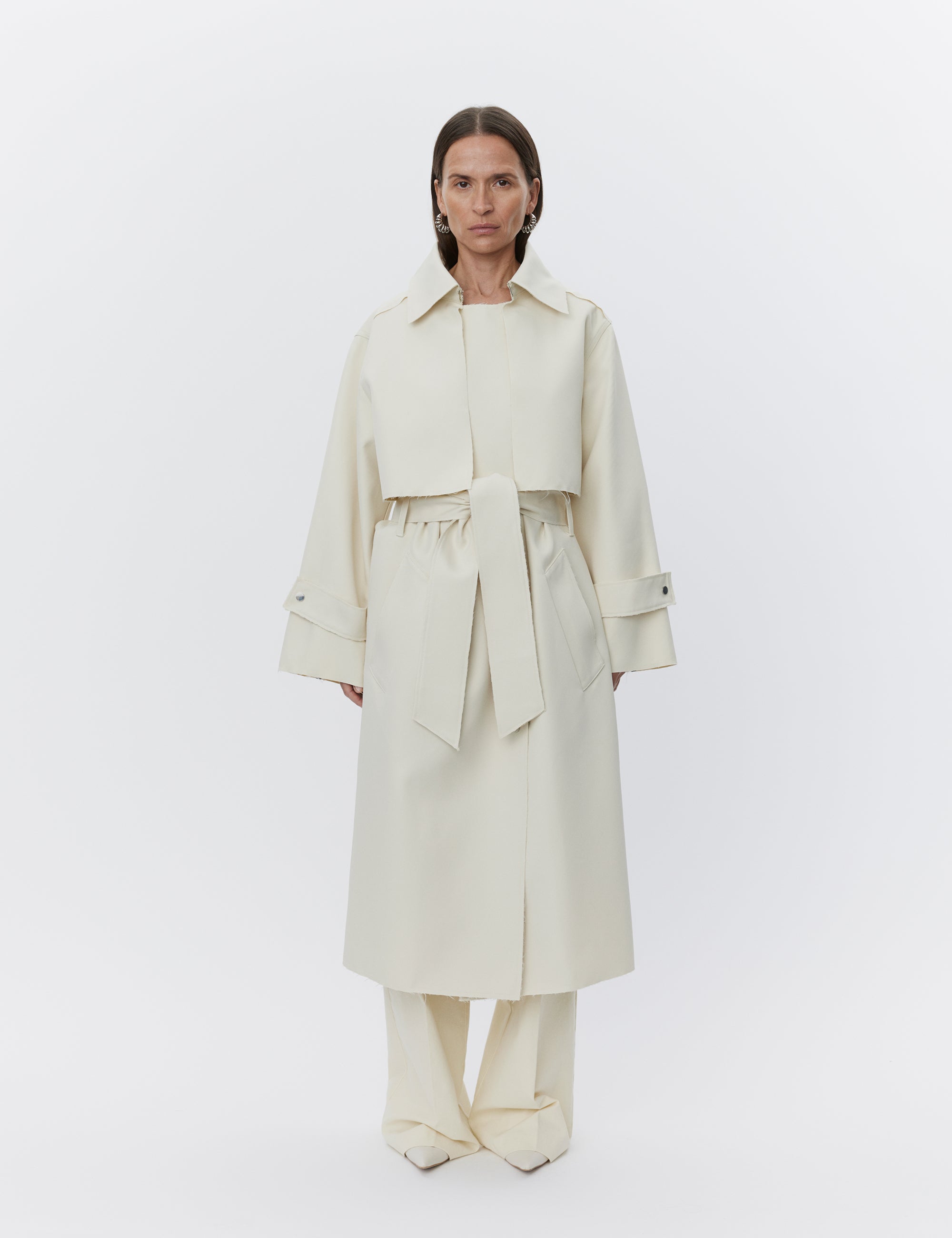 DAY Birger ét Mikkelsen Chapin - Shiny Twill Coats 120110 Pistachio Shell
