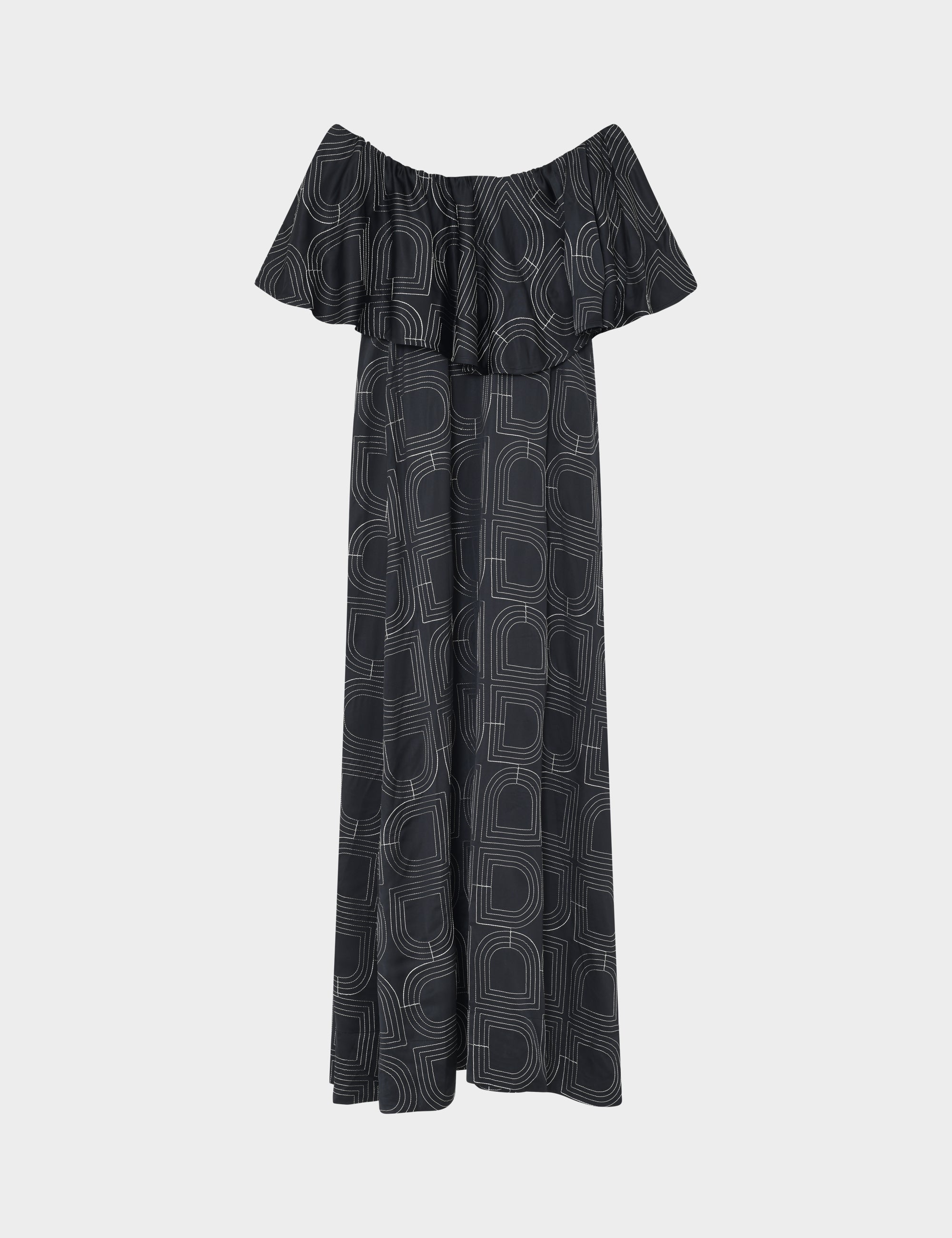 DAY Birger ét Mikkelsen Chrissi- Fluid Viscose Stitch Dress 190303 BLACK