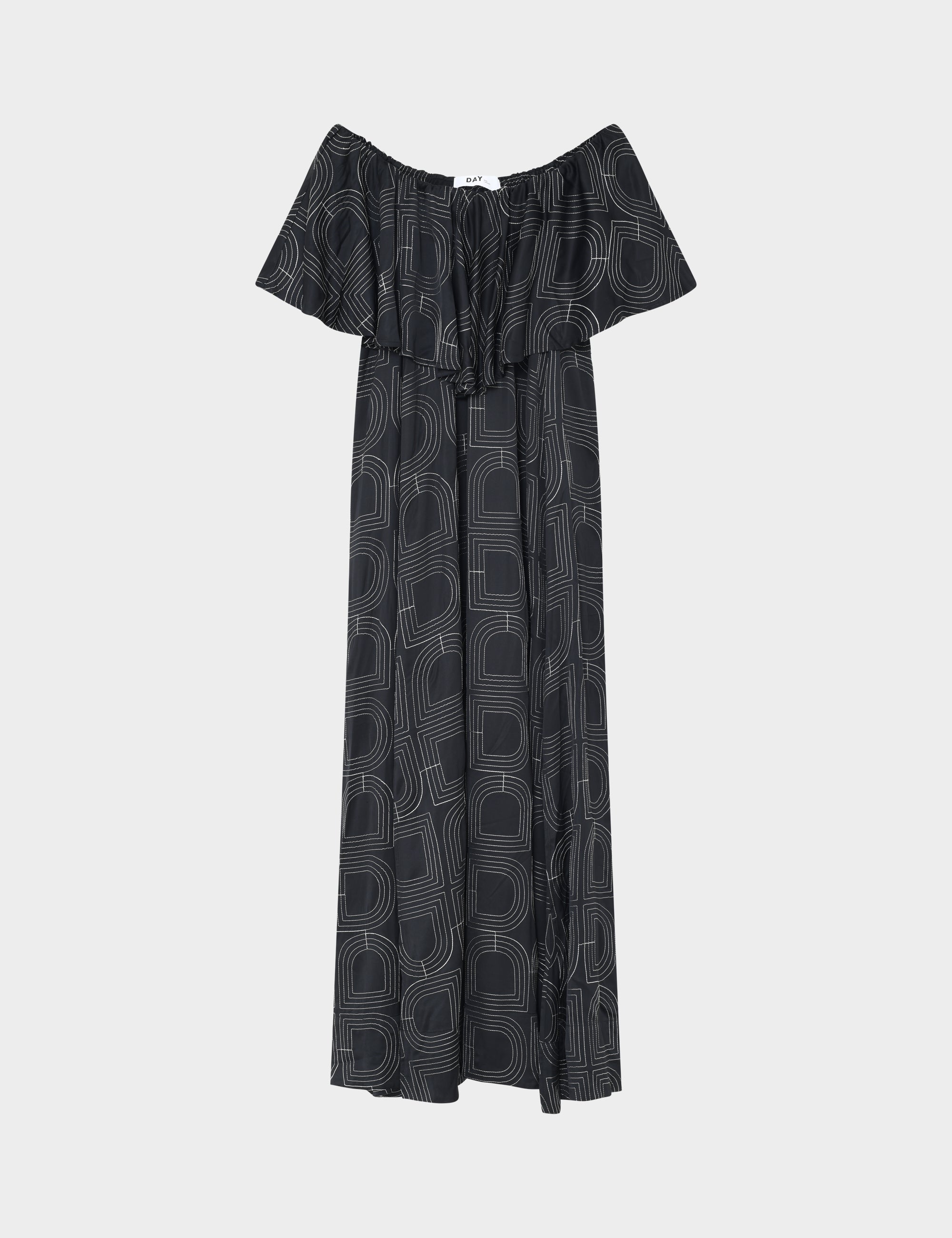 DAY Birger ét Mikkelsen Chrissi- Fluid Viscose Stitch Dress 190303 BLACK