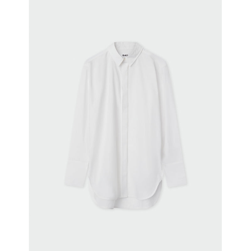 DAY Birger ét Mikkelsen Christiane - Solid Cotton RD Shirts & Blouses 110601 BRIGHT WHITE