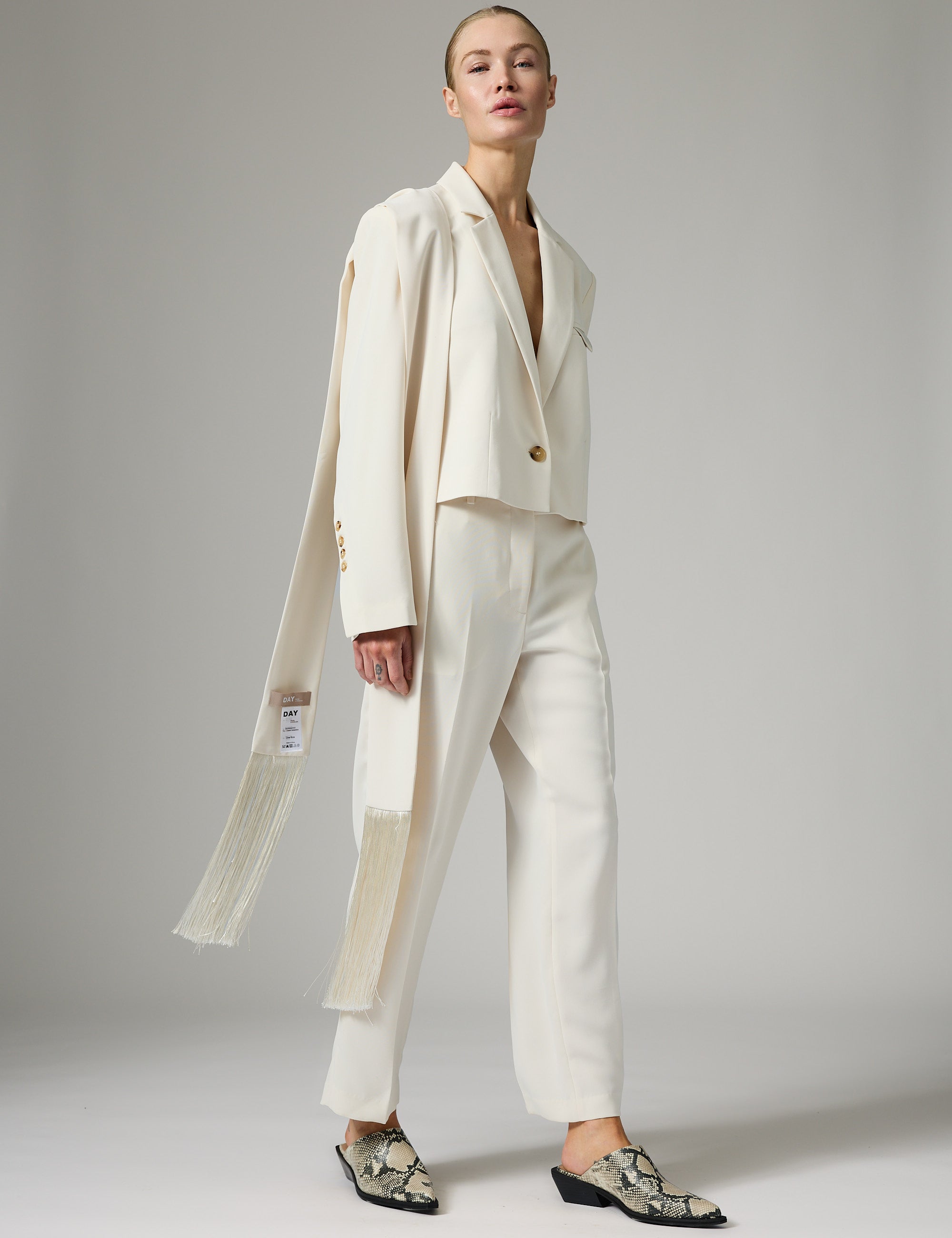 DAY Birger ét Mikkelsen Classic Lady - Classic Gabardine - Pants Pants 01002 Ivory Shade