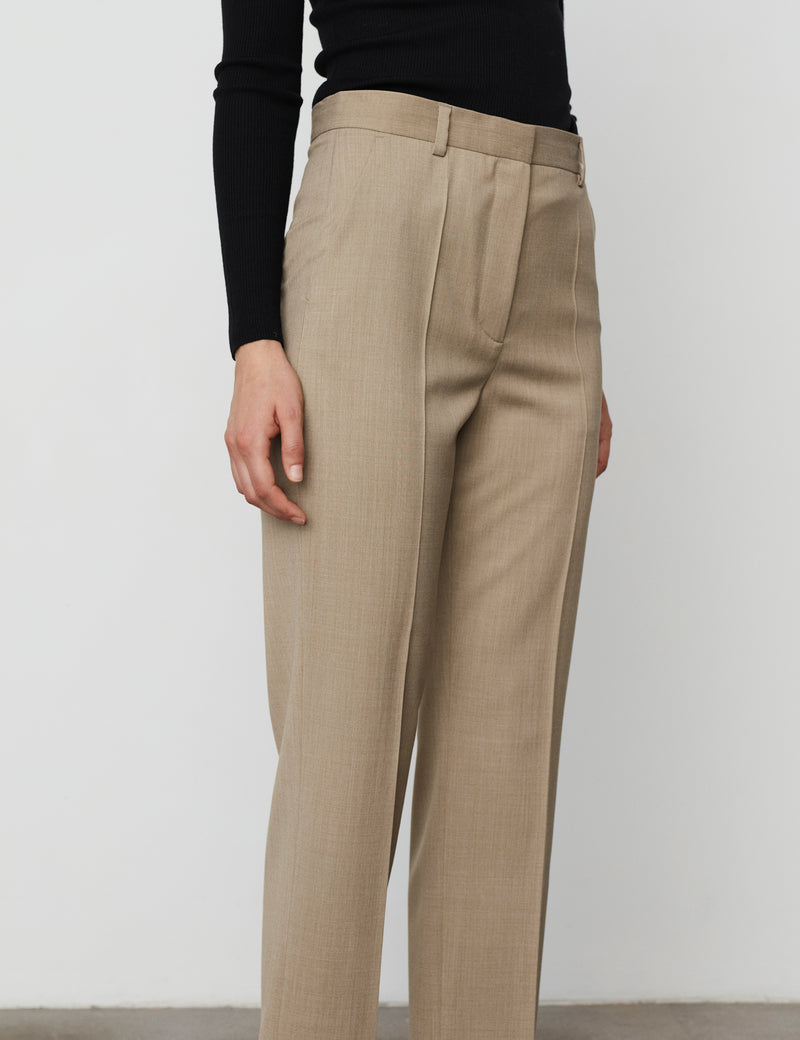 GANT Slim Fit Flannel Wool Blend Pants | Emporium