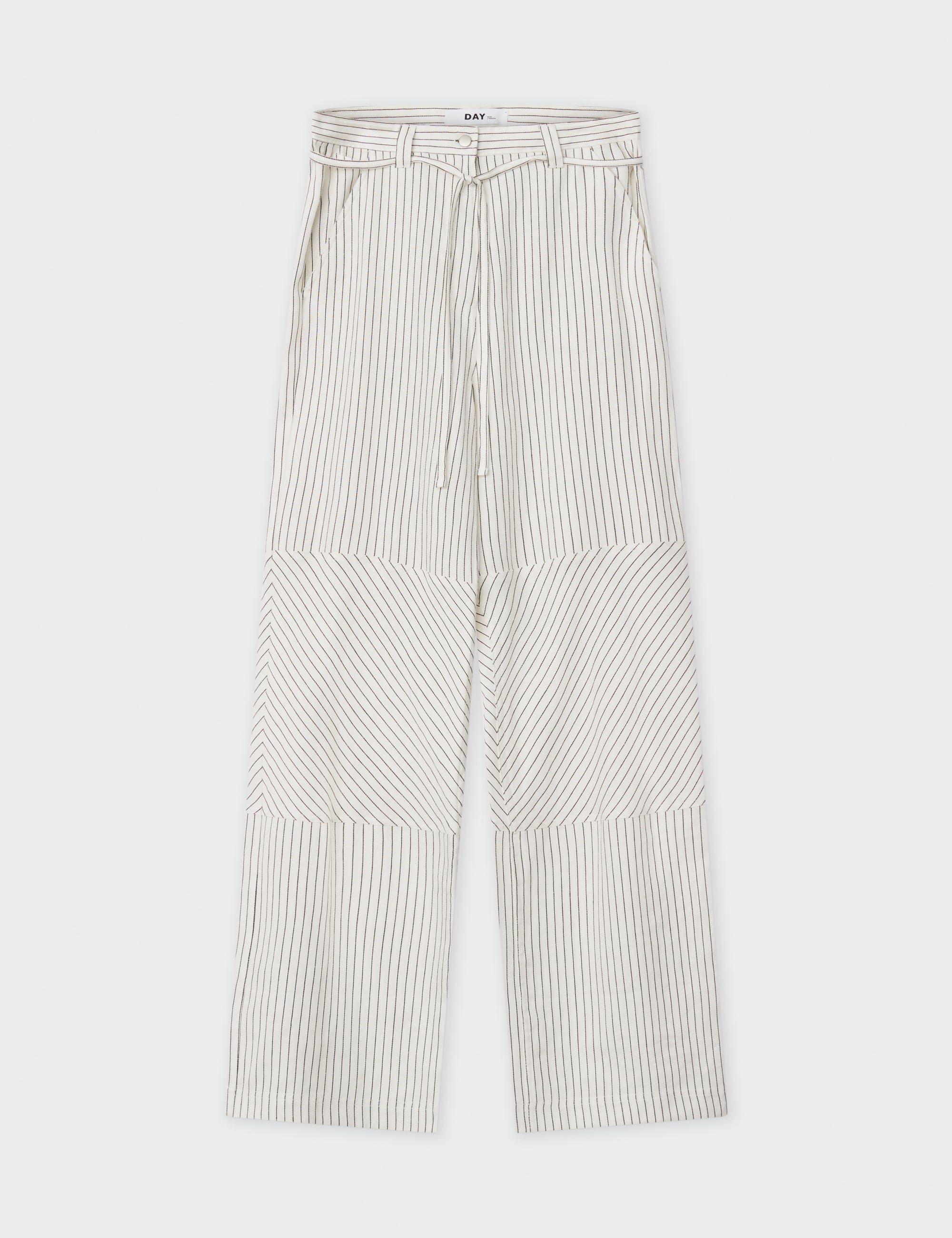 DAY Birger ét Mikkelsen Culkin - Cozy Linen Stripe Pants 190303 BLACK