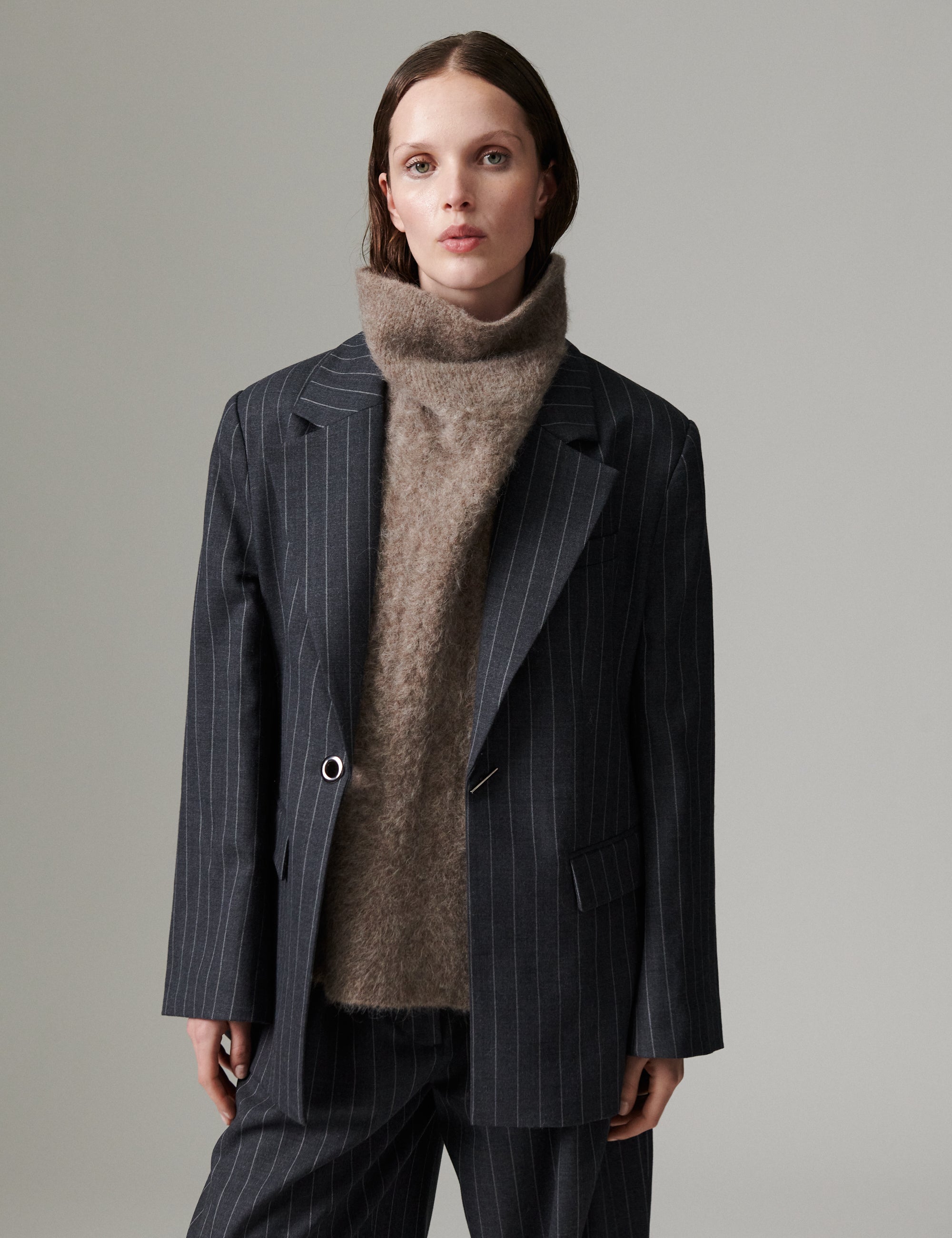 DAY Birger ét Mikkelsen DAYBono - Pinstripe Blazer 900016 Grey Pinstripe