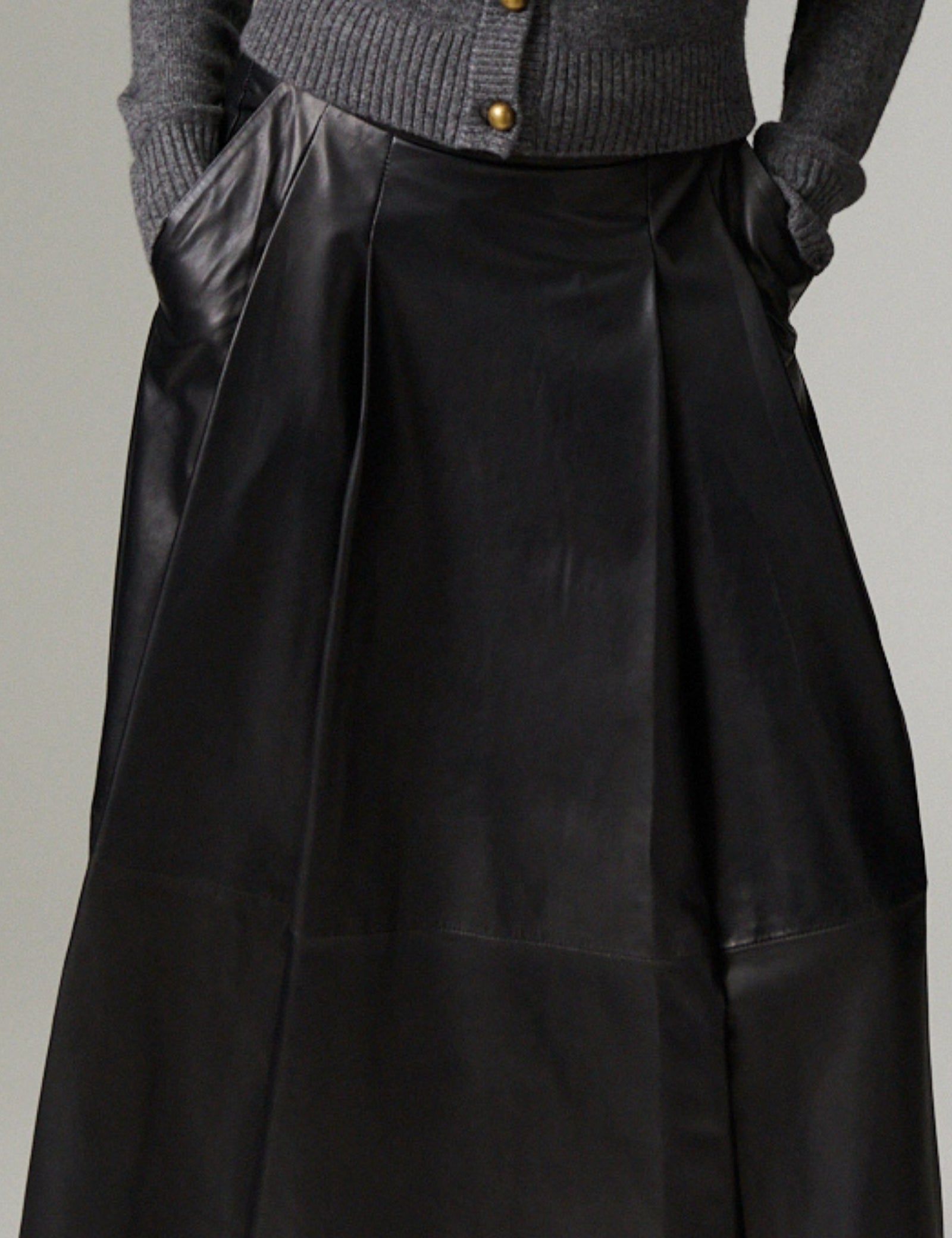 DAY Birger ét Mikkelsen DAYChao - Soft Leather Lamb - Skirt Skirt 190303 Black