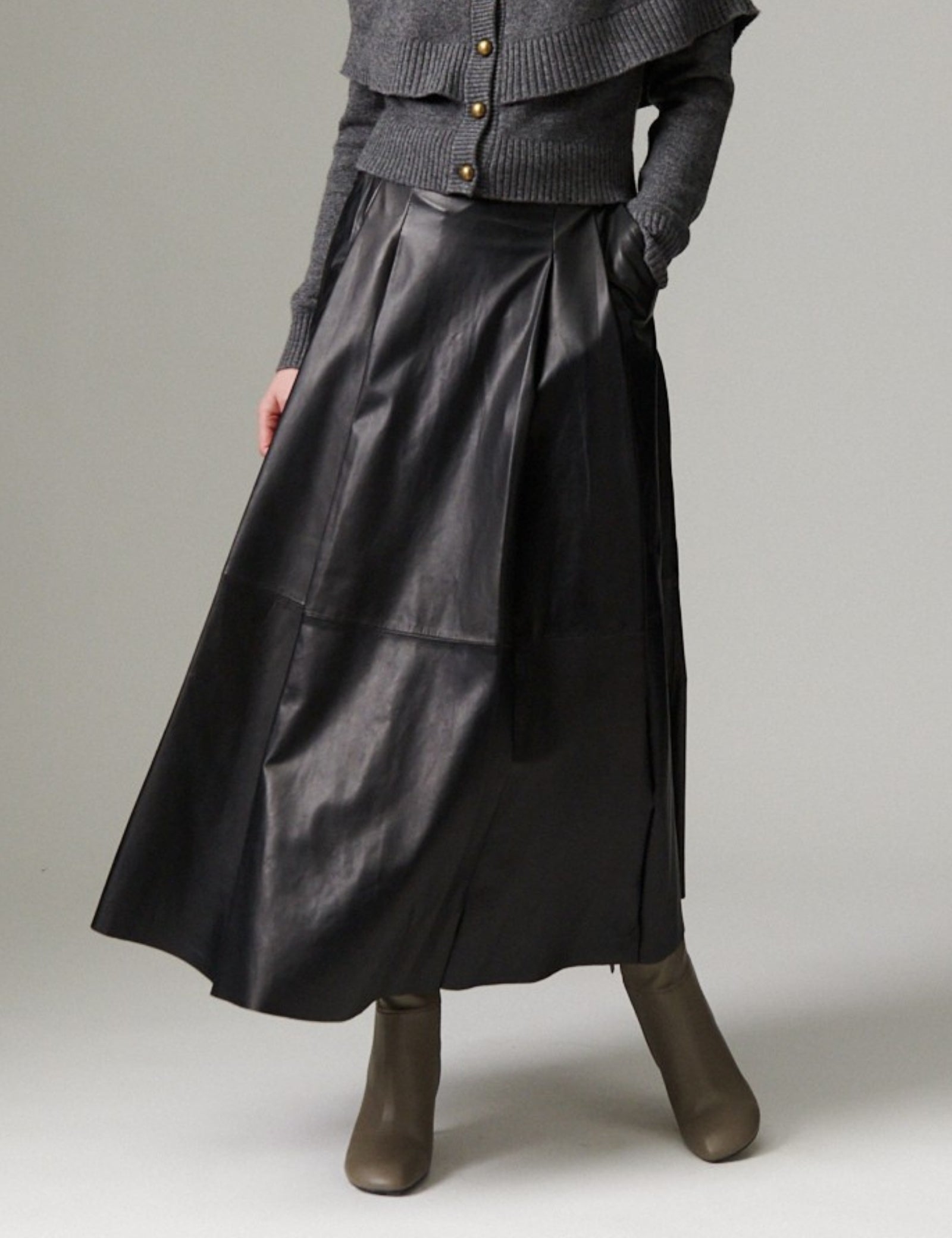 DAY Birger ét Mikkelsen DAYChao - Soft Leather Lamb - Skirt Skirt 190303 Black