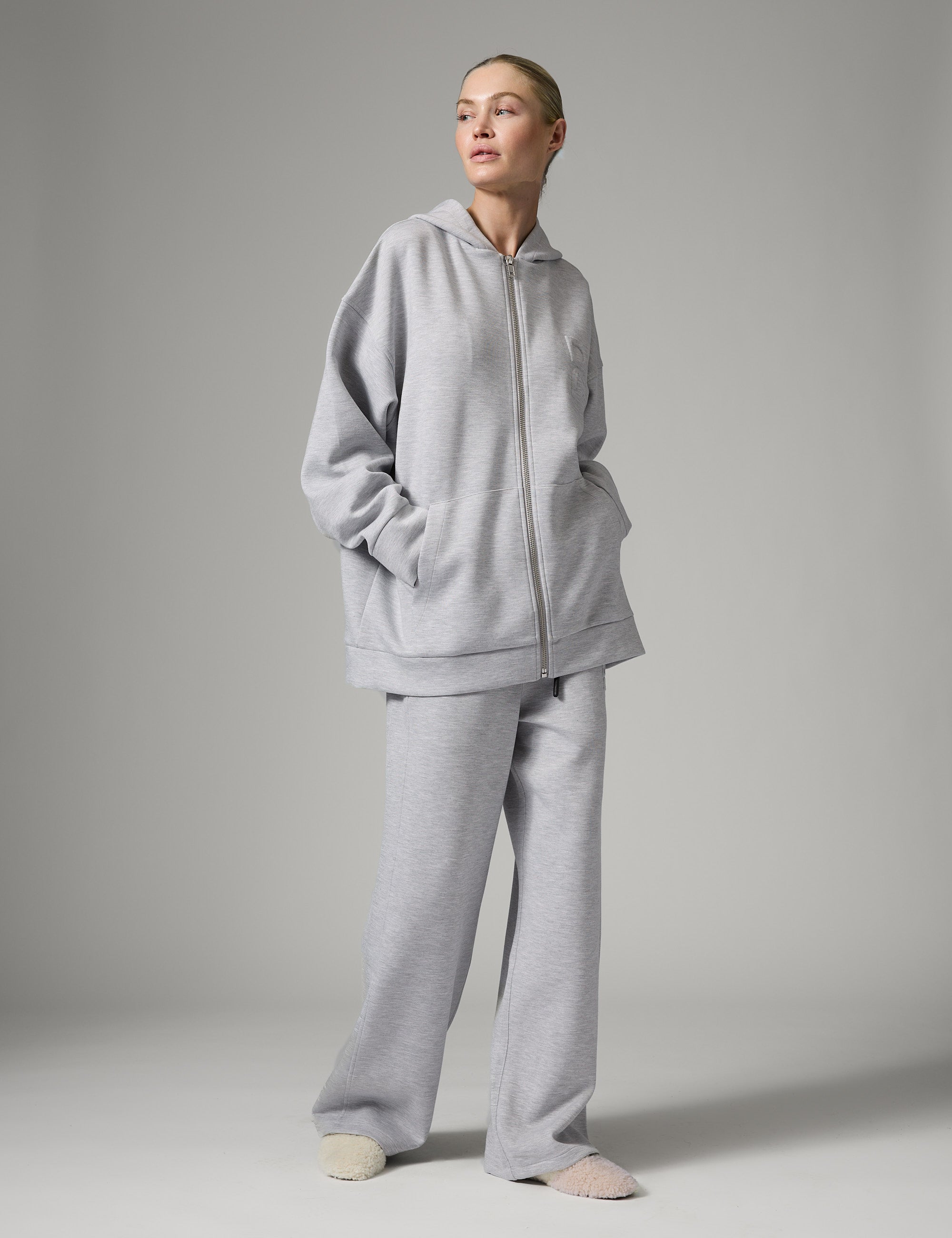 DAY Birger ét Mikkelsen DAYDaniela - Scuba - Sweatpants Pants 500056 Grey Melange