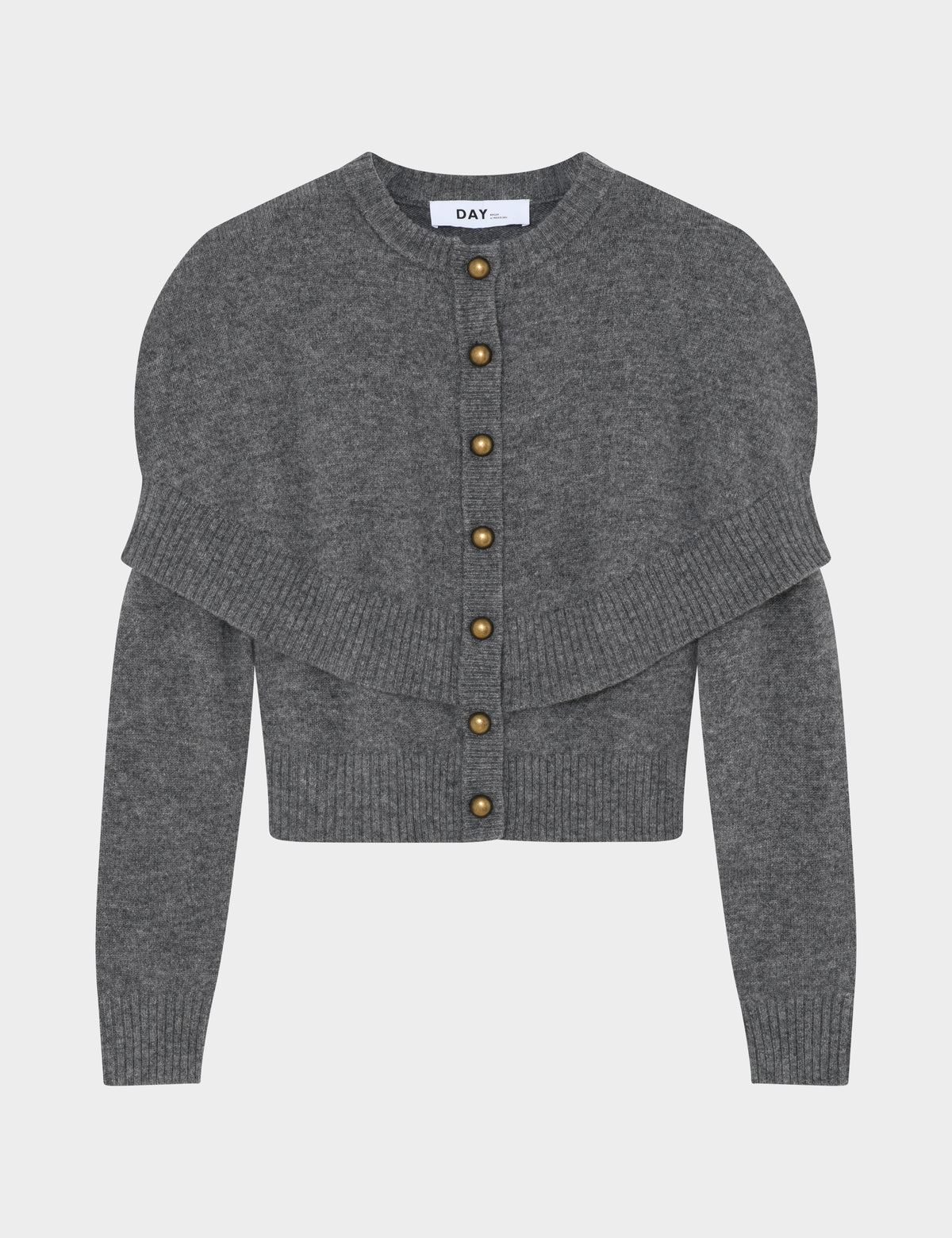 DAY Birger ét Mikkelsen DAYEllie -Medium Soft Wool - Cardigan Cardigan 500006 Medium Grey Melange