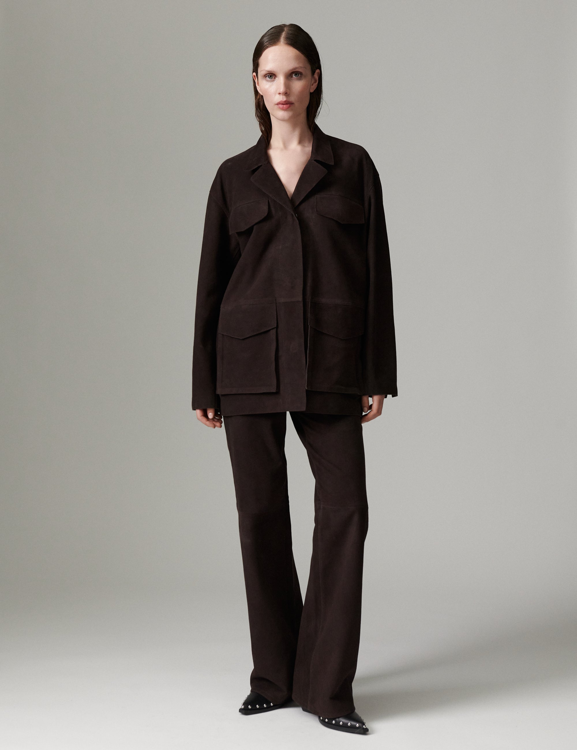 DAY Birger ét Mikkelsen DAYFlaro - Light Suede Pants 191018 Ganache