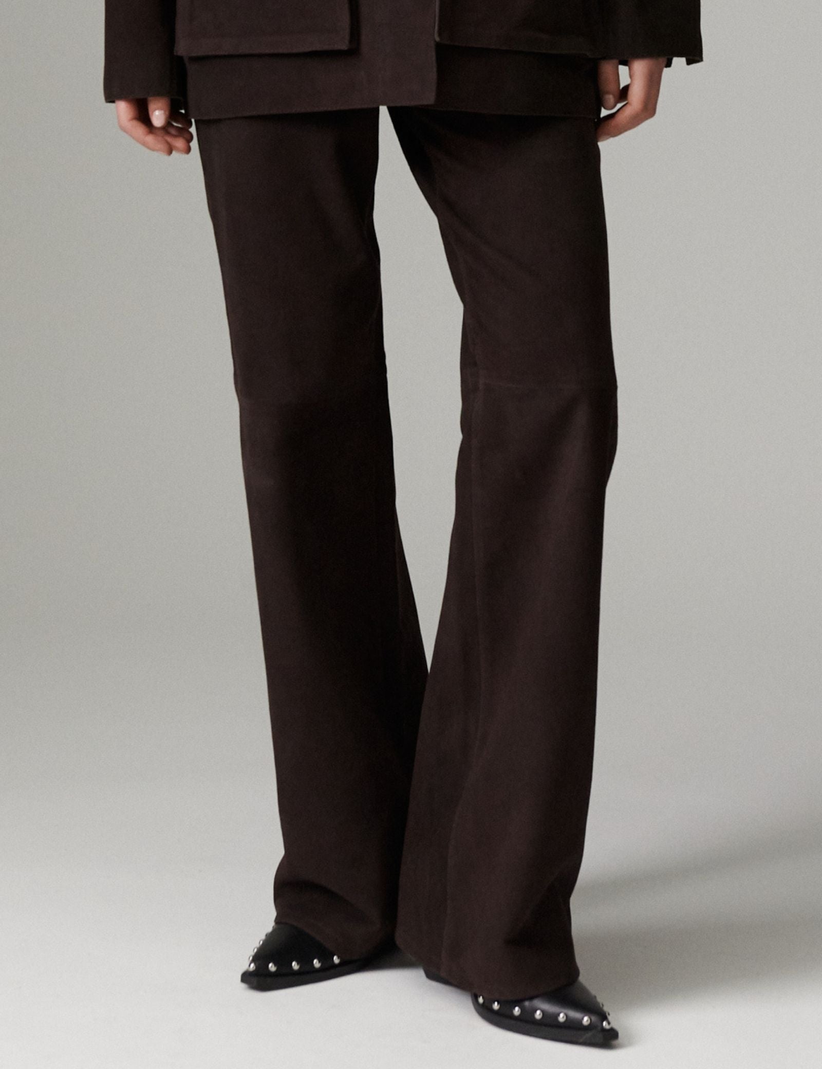 DAY Birger ét Mikkelsen DAYFlaro - Light Suede Pants 191018 Ganache