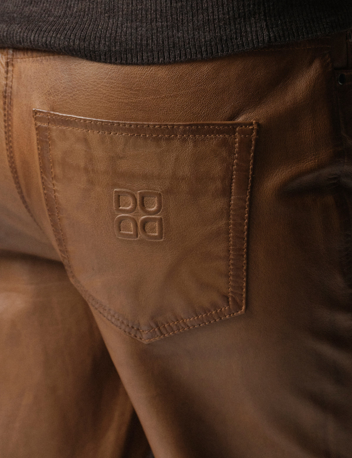DAY Birger ét Mikkelsen DAYFlaro - Soft Lamb Leather - Pants Pants 180933 RUBBER
