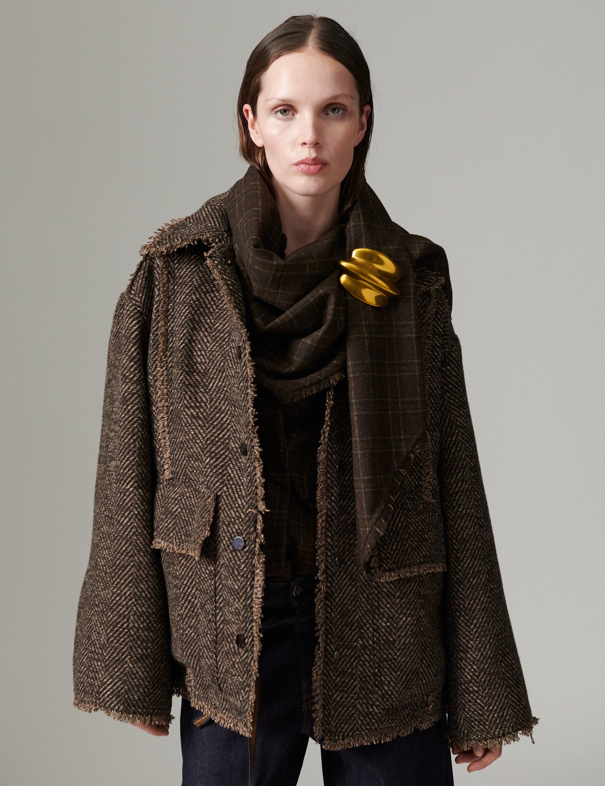 DAY Birger ét Mikkelsen DAYHarry - Wool Structure - Jacket Jacket 900014 Brown Twill