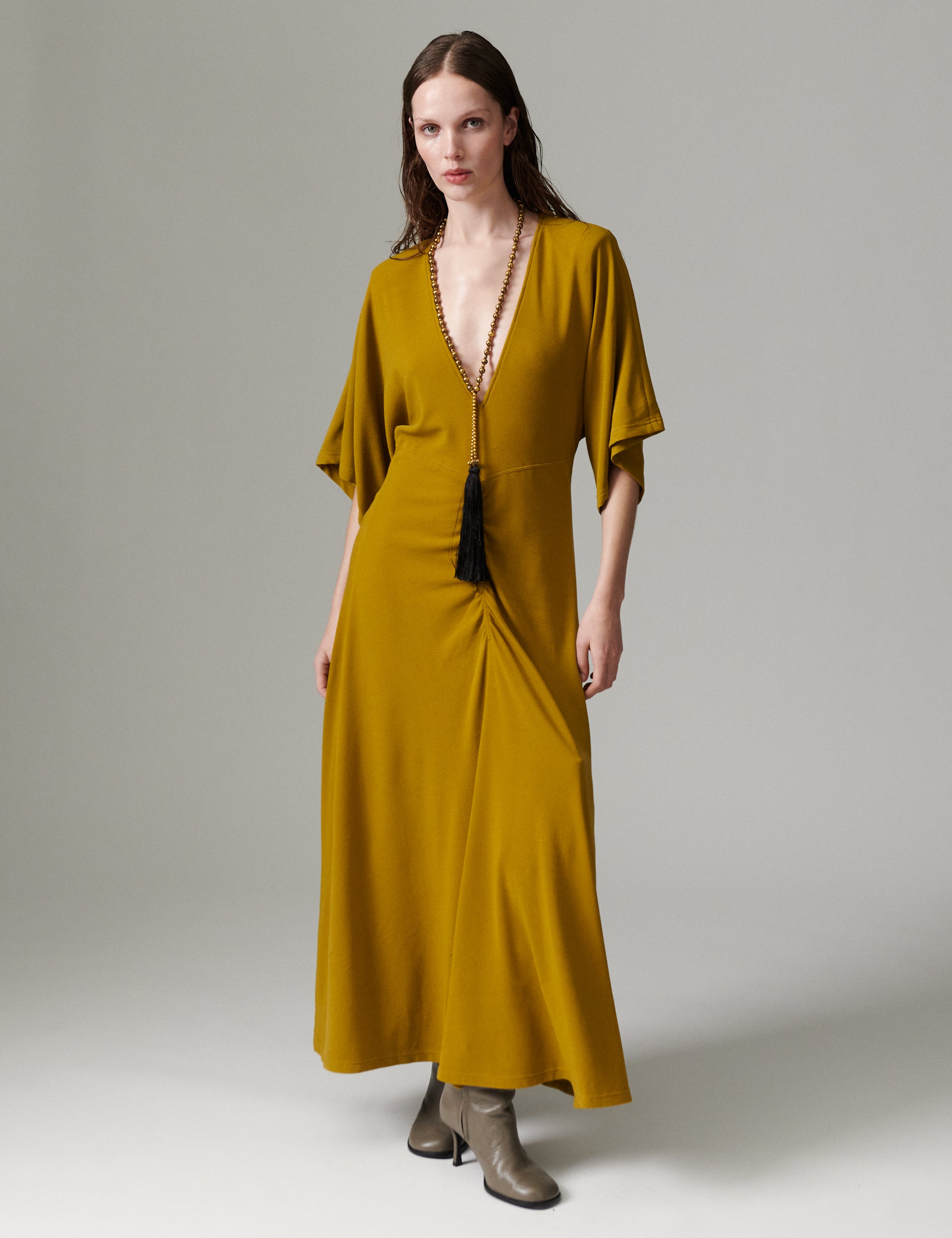 DAY Birger ét Mikkelsen DAYJaro - Pique Dress 170836 ECRU OLIVE
