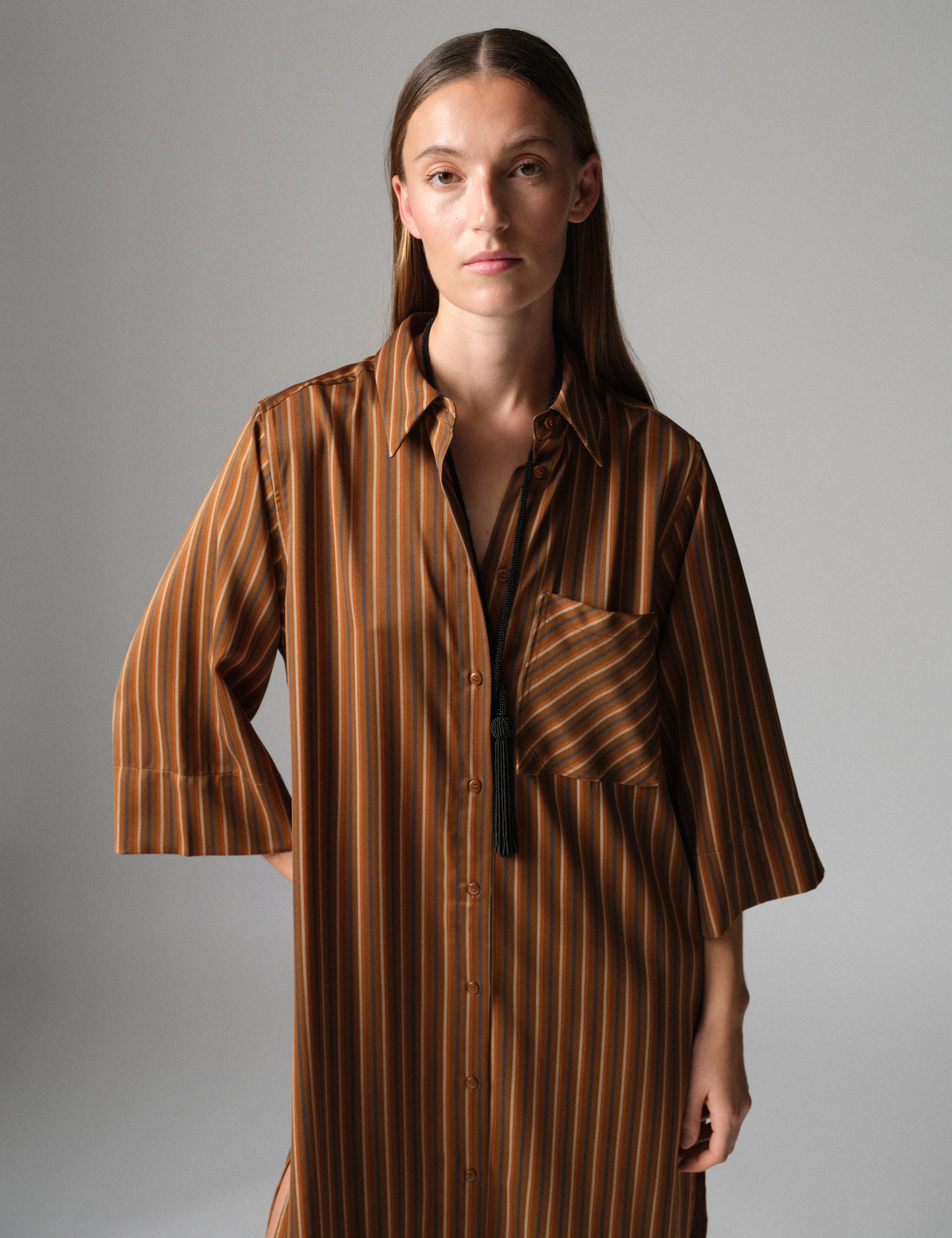 DAY Birger ét Mikkelsen DAYMantis -Chic Stripes - Dress Dress 10083 Brown stripe