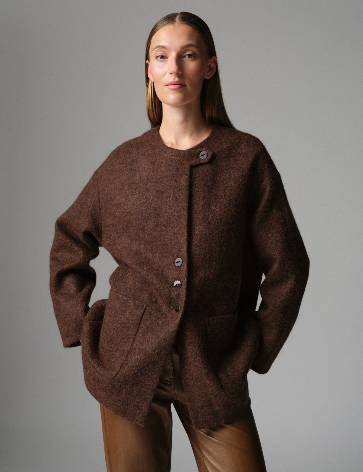 DAY Birger ét Mikkelsen DAYMille - Mohair Wool - Jacket Jacket 191018 Ganache