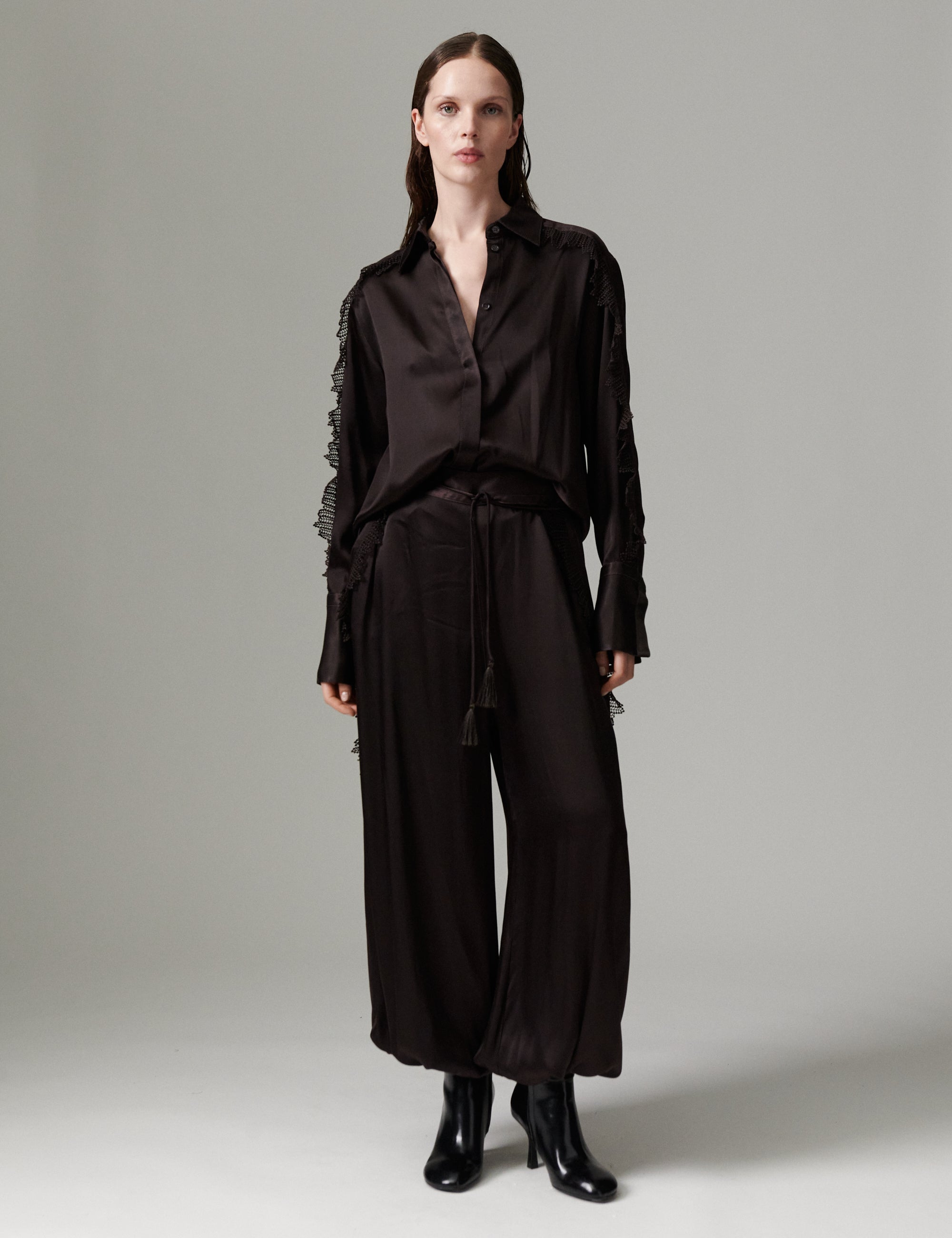 DAY Birger ét Mikkelsen DAYMola - Silky Touch - Blouse Blouse 191018 Ganache