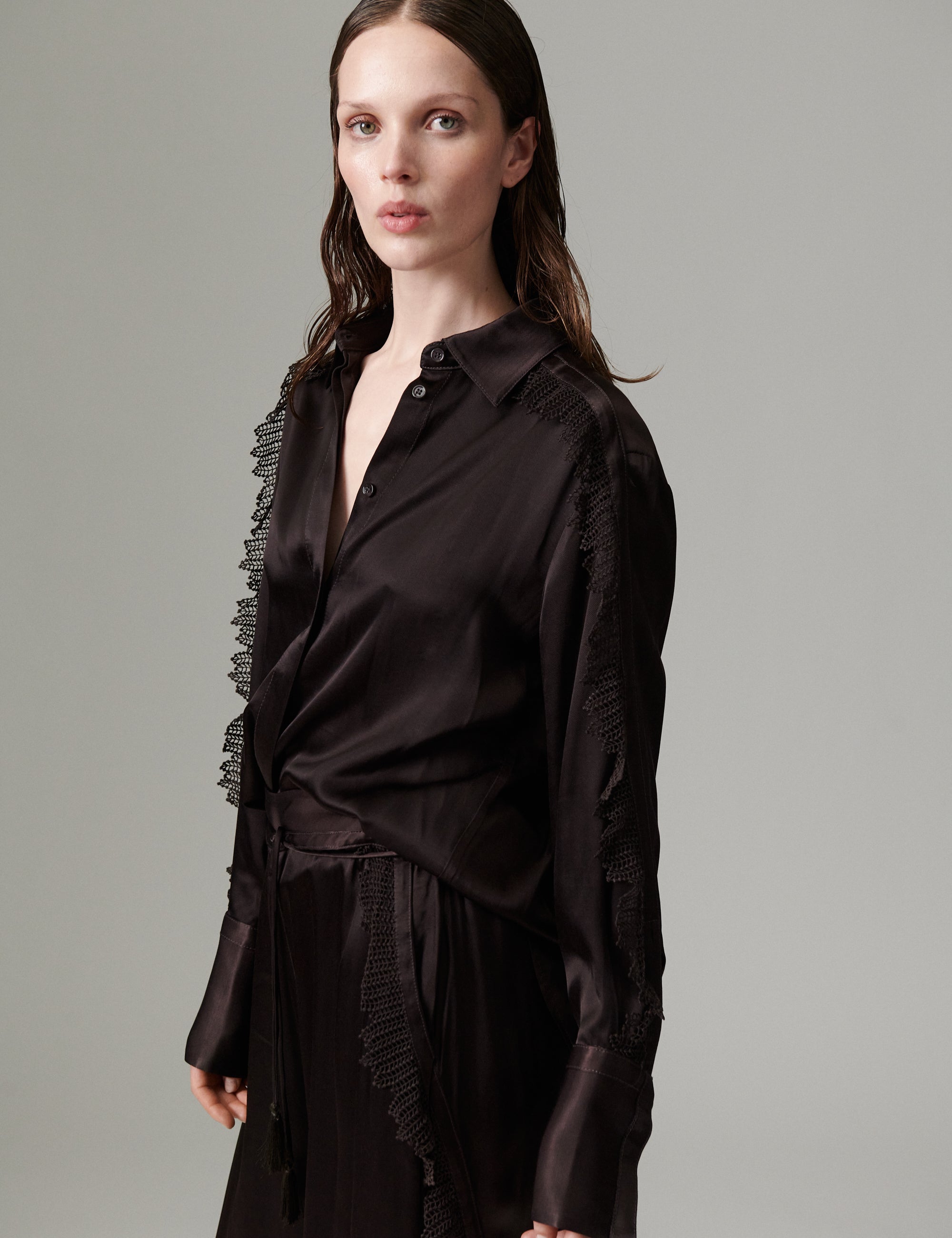 DAY Birger ét Mikkelsen DAYMola - Silky Touch - Blouse Blouse 191018 Ganache
