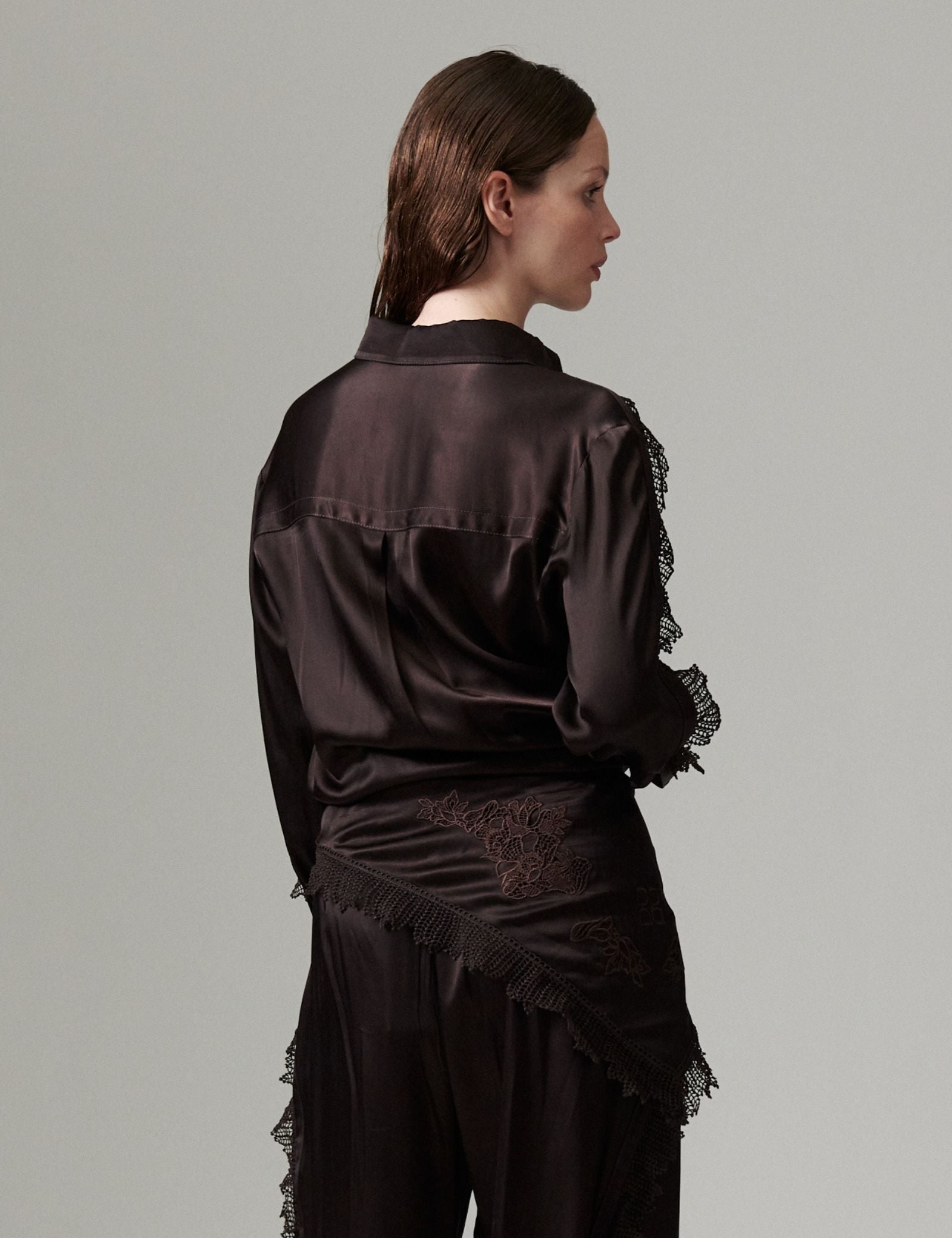 DAY Birger ét Mikkelsen DAYMola - Silky Touch - Blouse Blouse 191018 Ganache