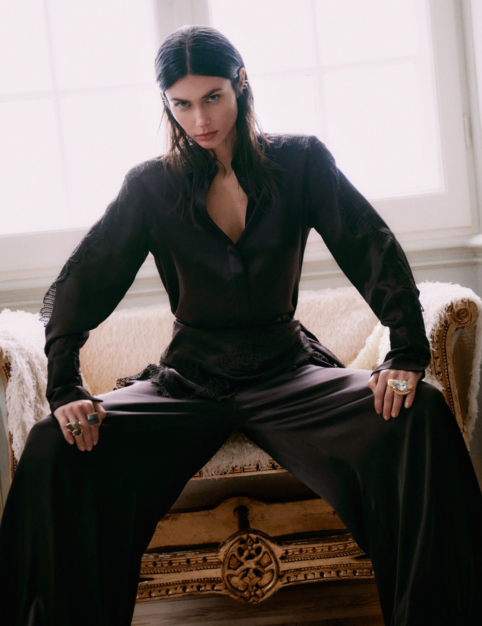 DAY Birger ét Mikkelsen DAYMola - Silky Touch - Blouse Blouse 191018 Ganache