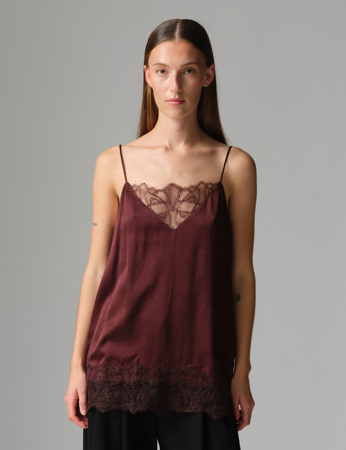 DAY Birger ét Mikkelsen DAYNio - Fluid Viscose - Top Top 191619 FUDGE