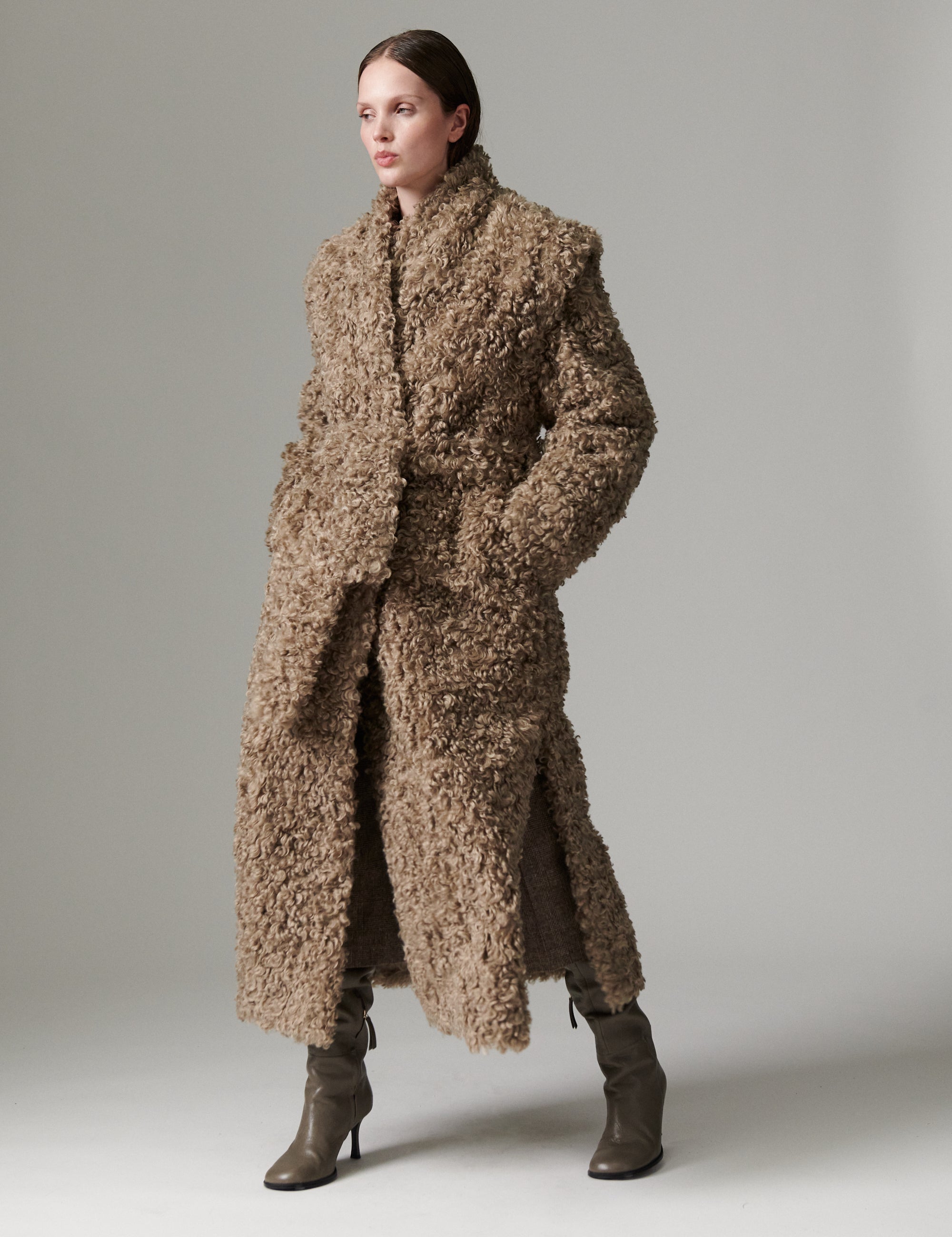 DAY Birger ét Mikkelsen DAYOtis - Furry - Coat Coat 181112 Walnut