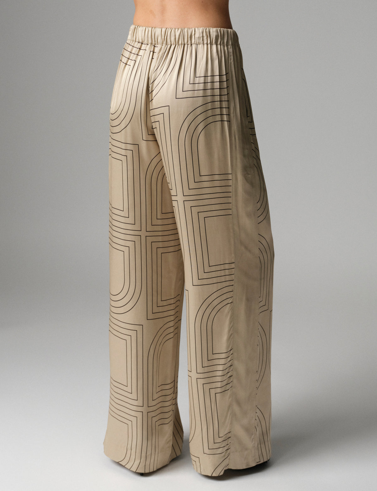 DAY Birger ét Mikkelsen DAYPosey - Fluid Viscose - Pants Pants 500191 Humus With Black