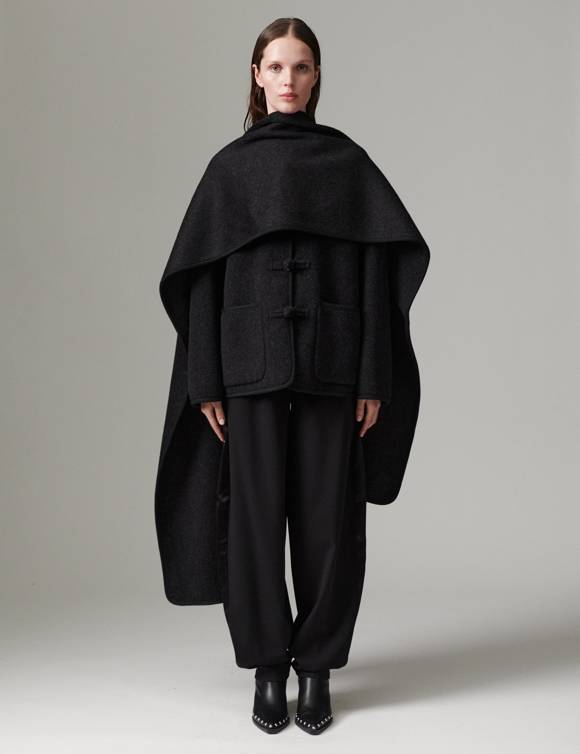 DAY Birger ét Mikkelsen DAYSia - Bonded Soft Wool - Jacket Jacket 500003 Dark Grey Melange