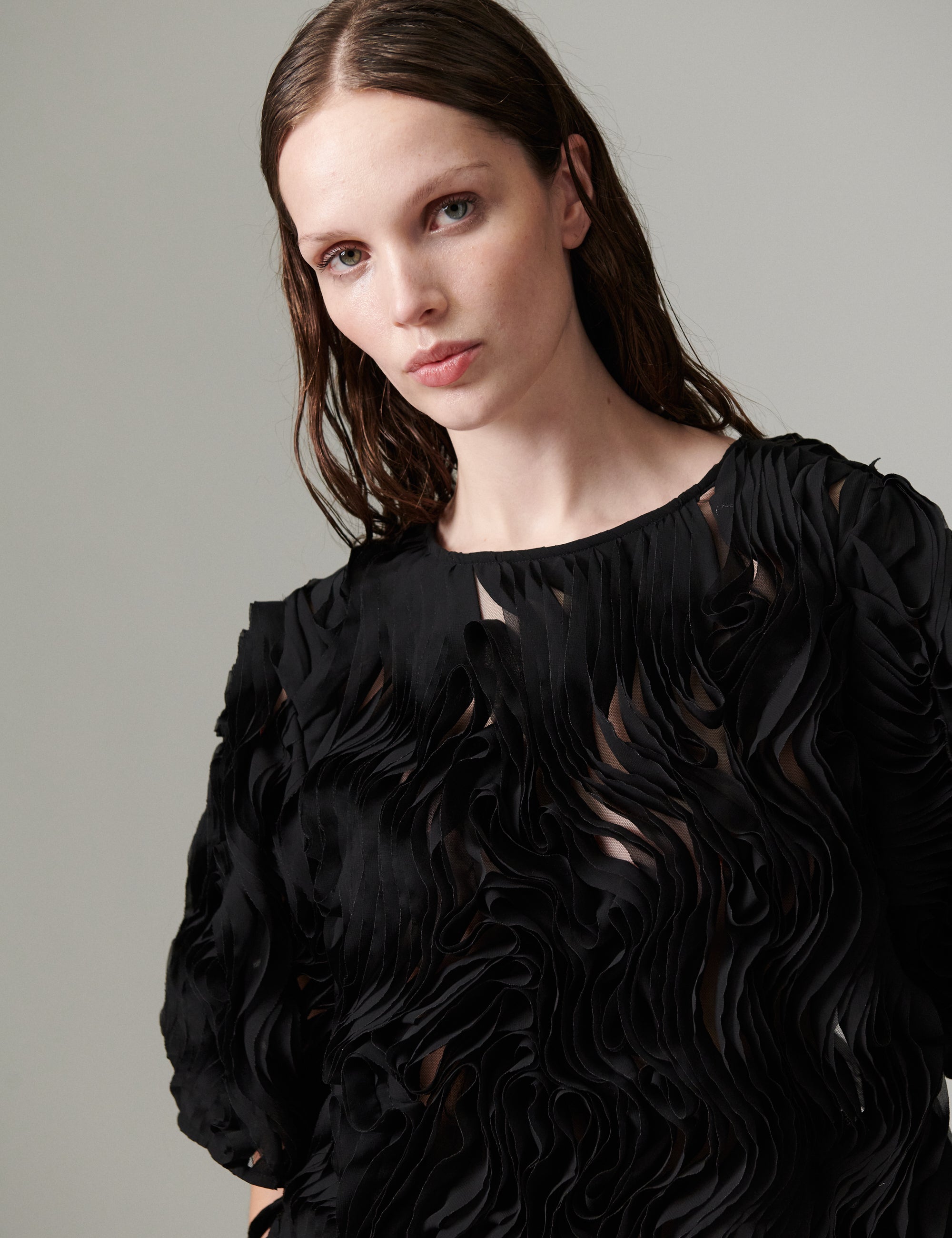 DAY Birger ét Mikkelsen DAYTatiana - Ruffled Lacy - Top Top 190303 Black
