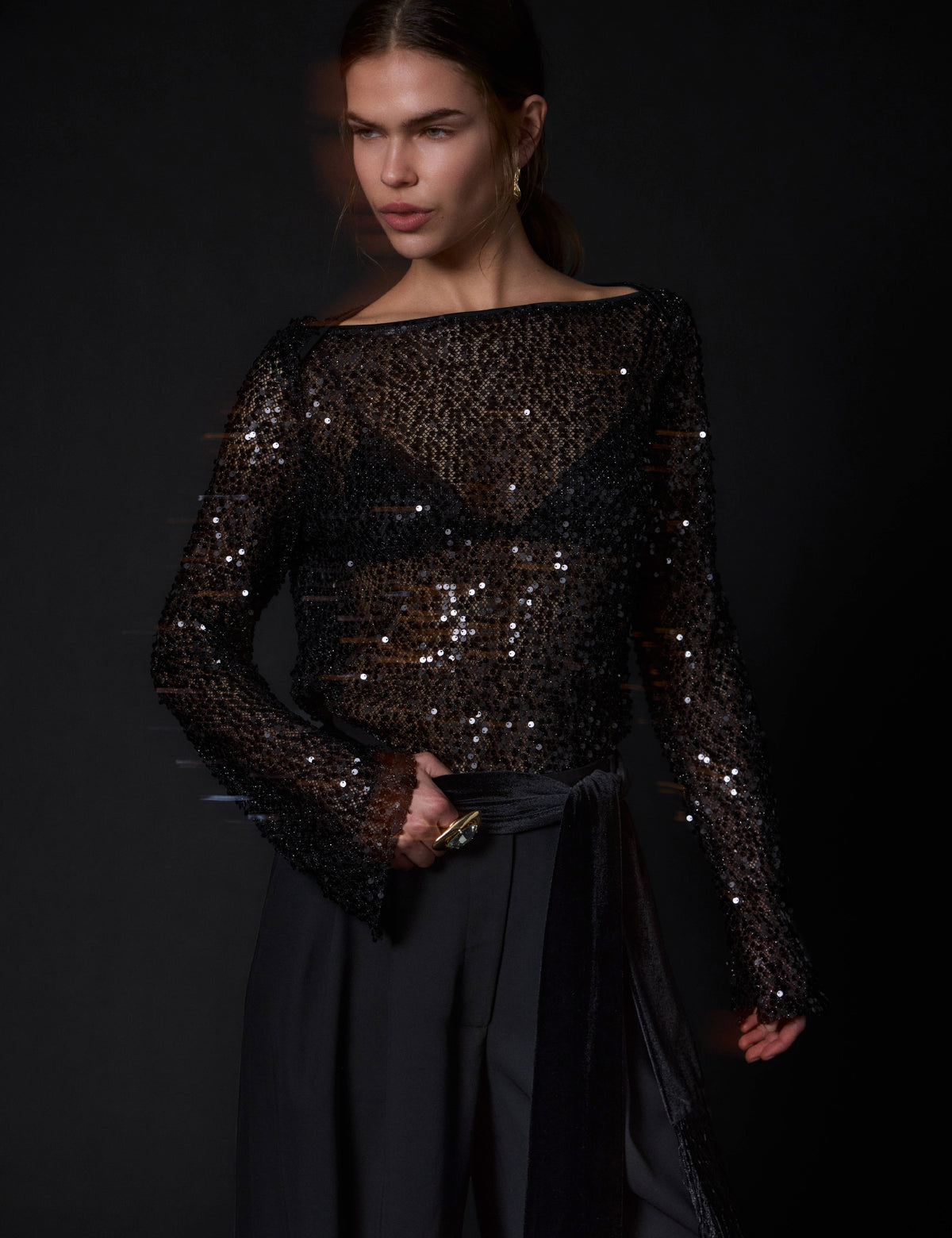DAY Birger ét Mikkelsen DAYTuana - Shimmering Night - Blouse Blouse 190303 Black