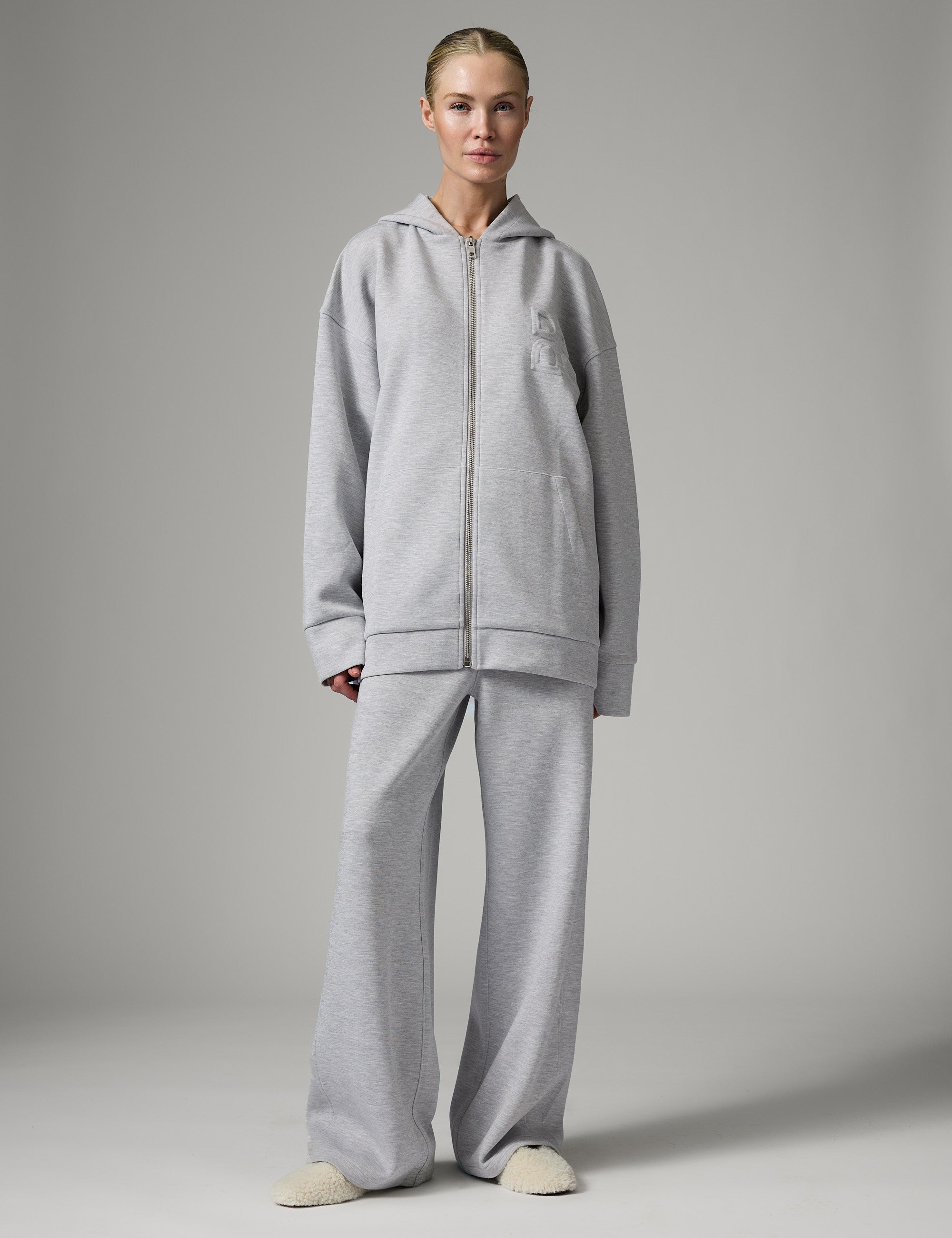 DAY Birger ét Mikkelsen DAYVincy - Scuba - Hoddie Hoodie 500056 Grey Melange
