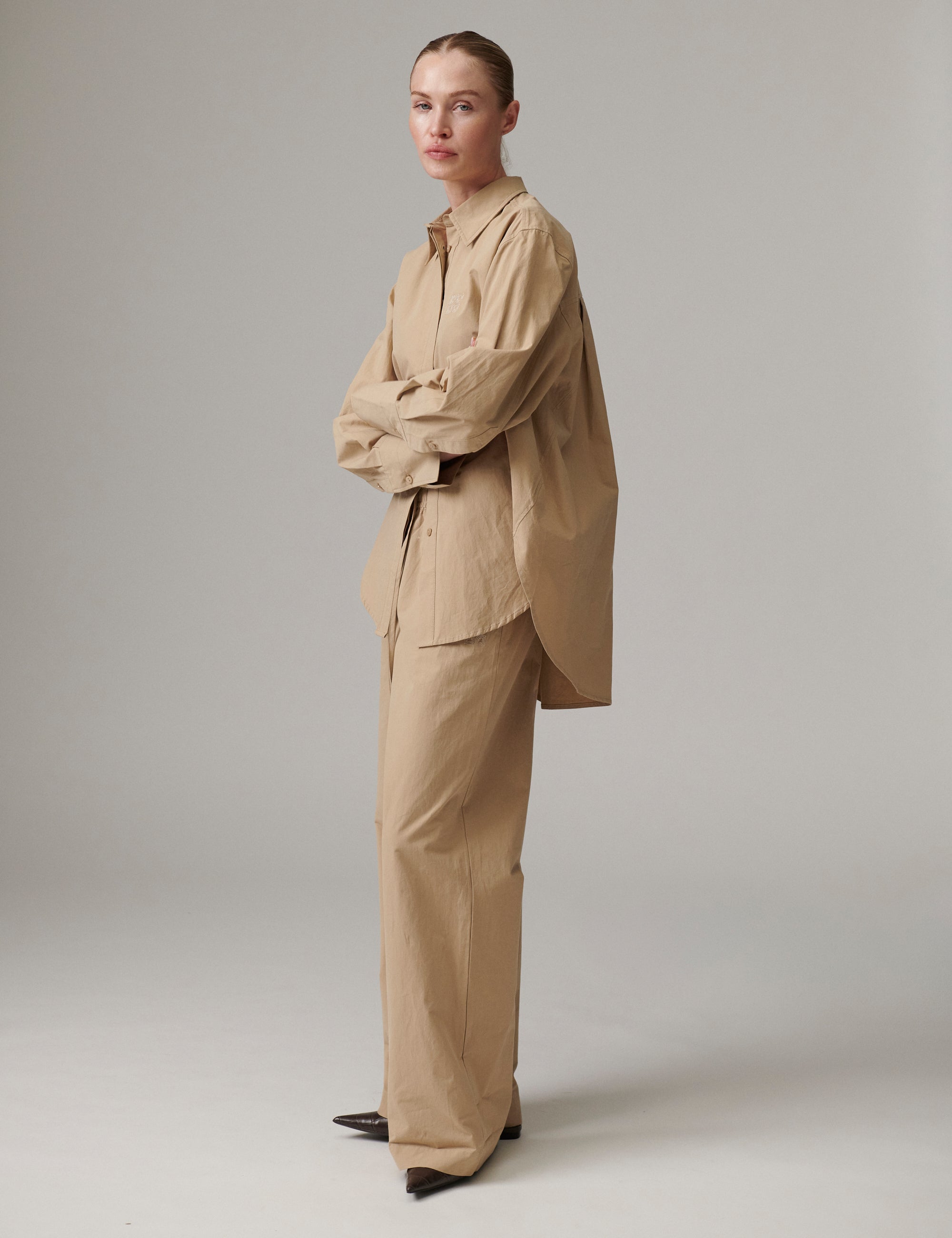 DAY Birger ét Mikkelsen DAYZoe - Cottaline Shirt 500124 TAUPE