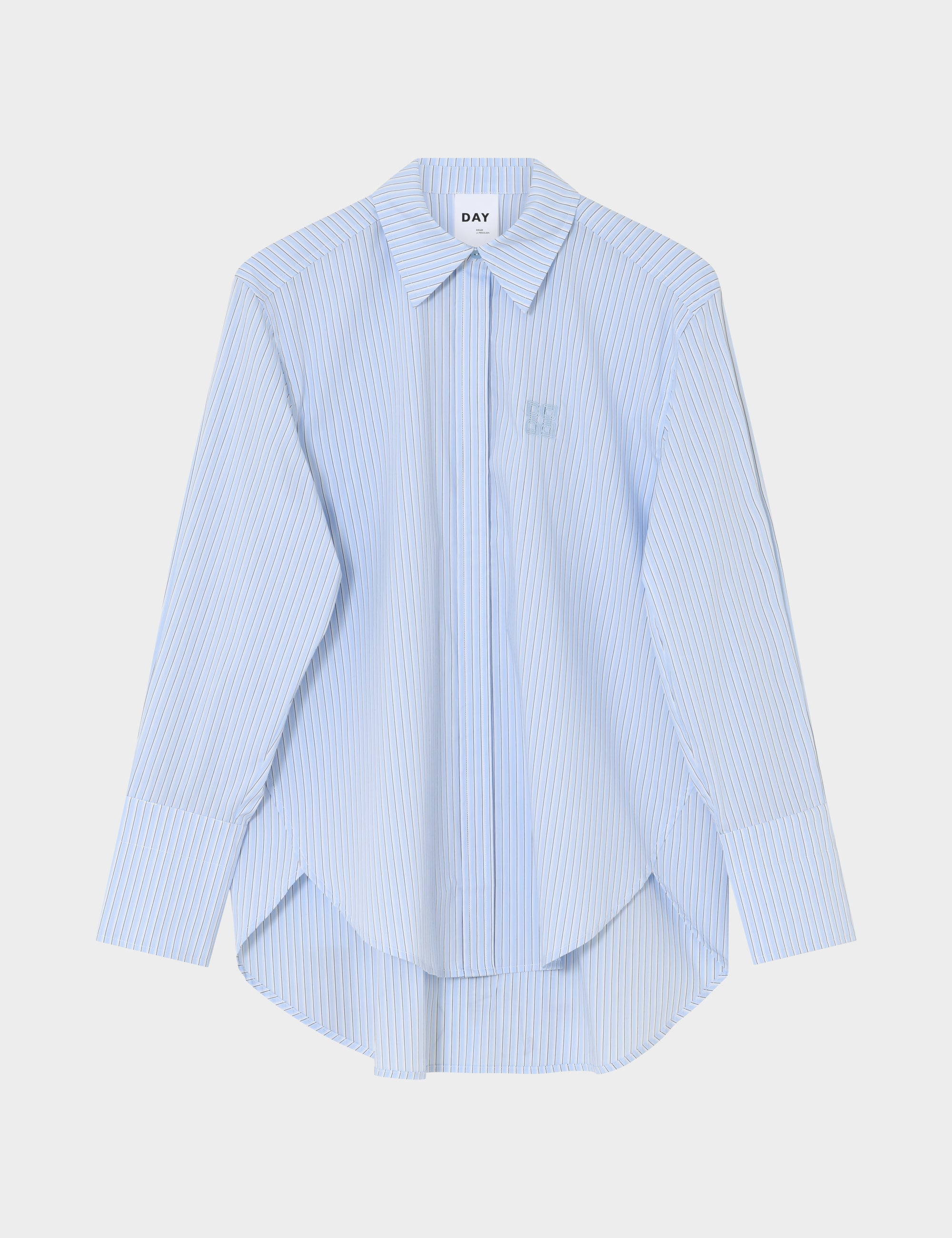 DAYZoe - Daylounge Stripe - Shirt - Chambray blue
