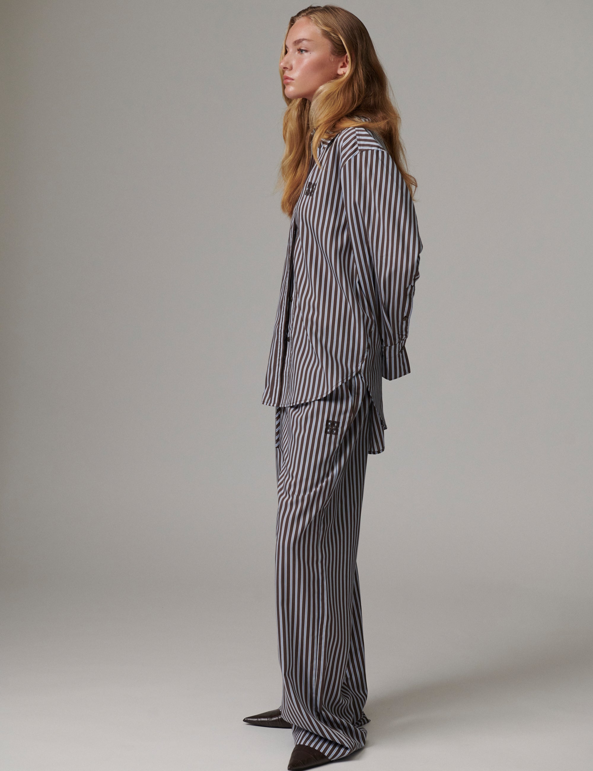 DAY Birger ét Mikkelsen DAYZoe - Daylounge Stripe - Shirt Shirts & Blouses 10082 Brown Stripe