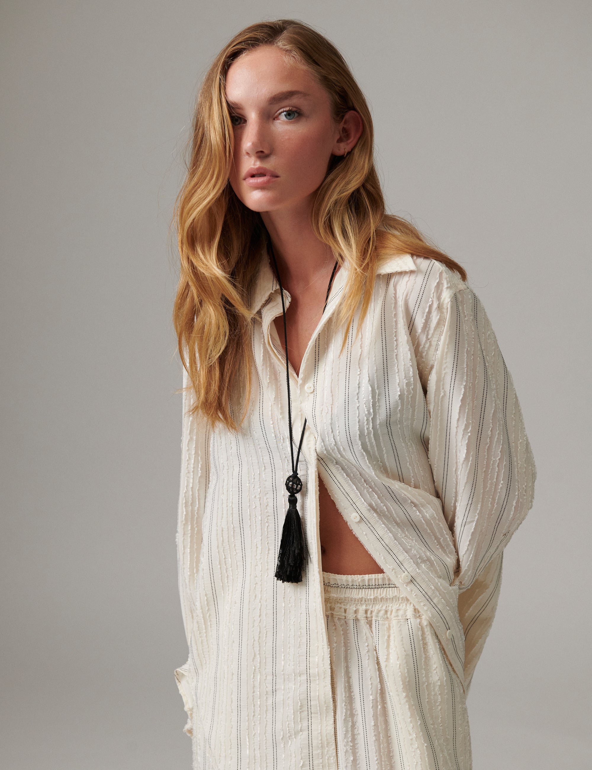 DAY Birger ét Mikkelsen DAYZoe - Raw Stripe Shirt 01022 Jet Stream