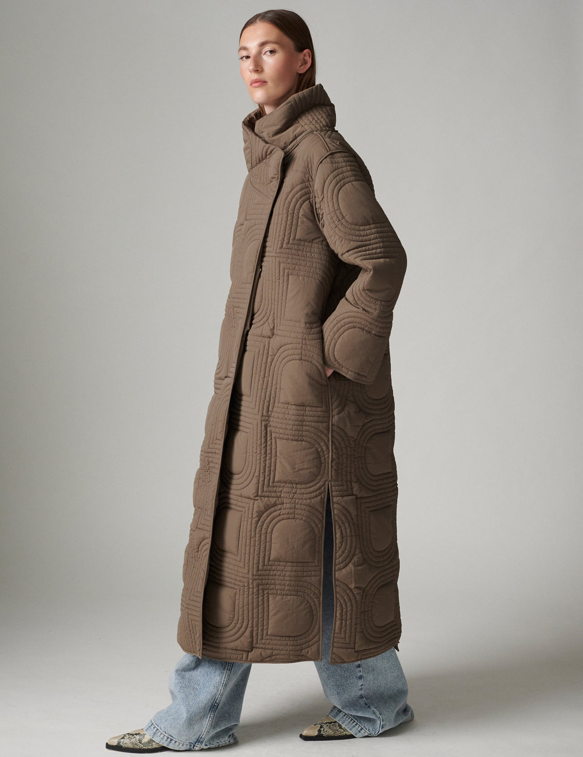 DAY Birger ét Mikkelsen DayAdjo - Rhombus quilt - Coat Coat 500125 WALNUT