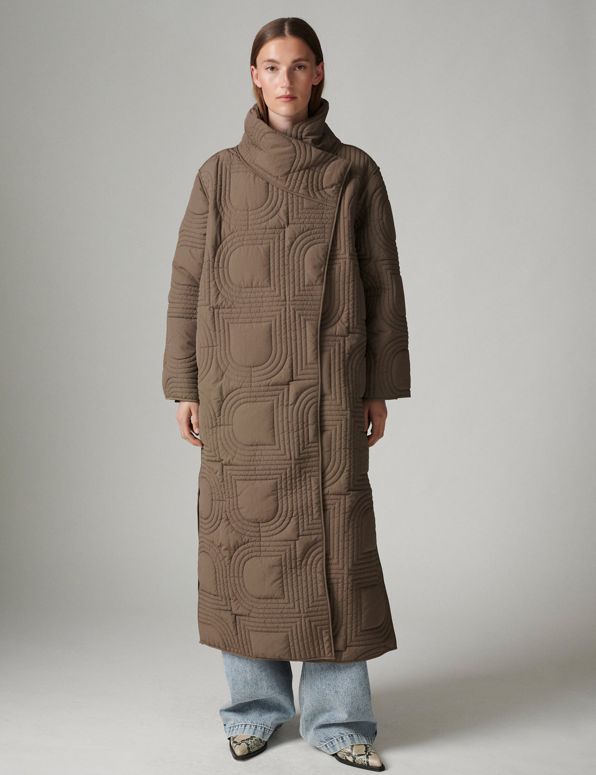 DAY Birger ét Mikkelsen DayAdjo - Rhombus quilt - Coat Coat 500125 WALNUT