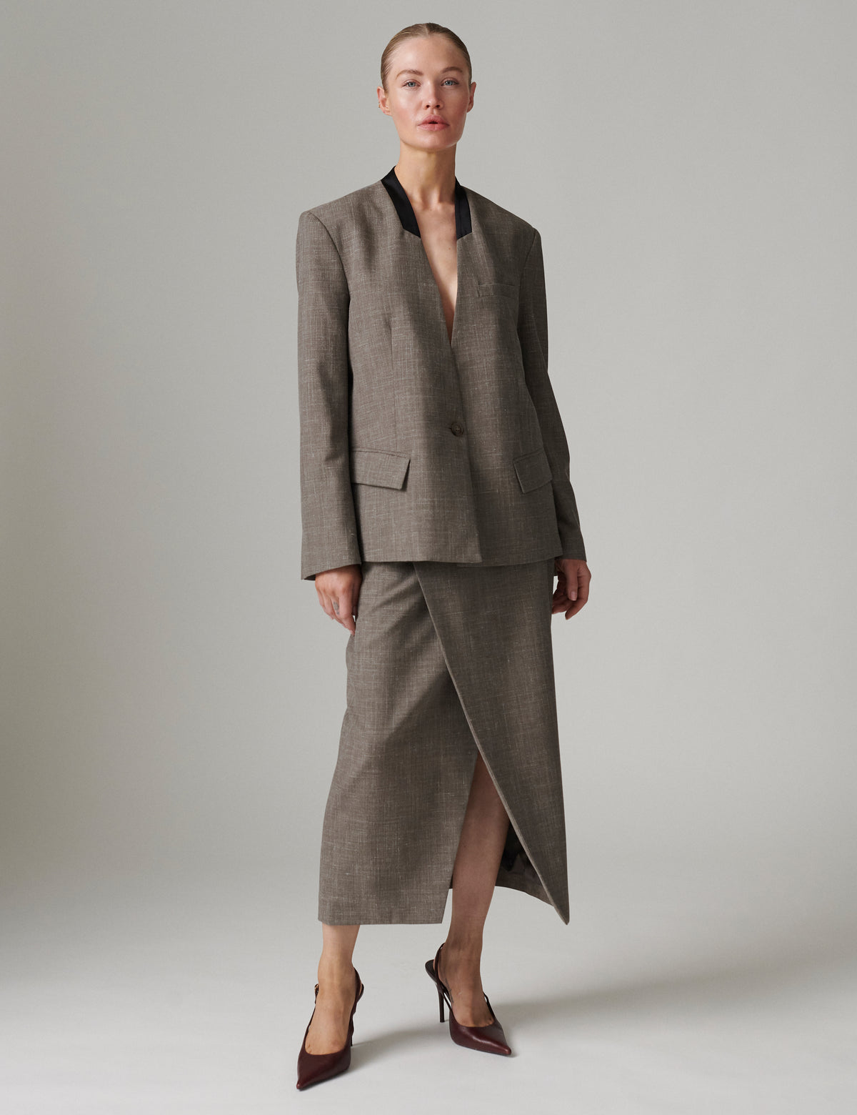DAY Birger ét Mikkelsen DayBoga - Essential - Blazer Blazer 500188 Walnut Melange