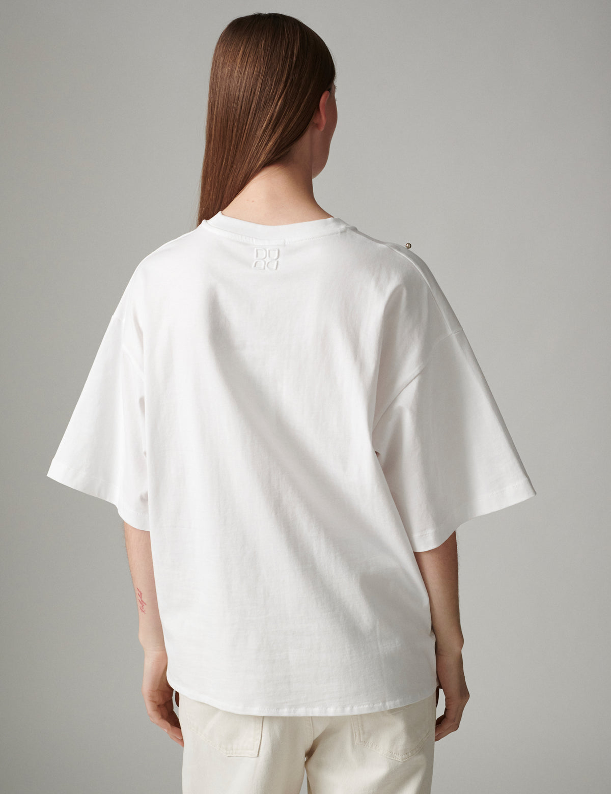DAY Birger ét Mikkelsen DayDrew Studs - Heavy jersey - T-shirt T-shirt 110601 Bright White