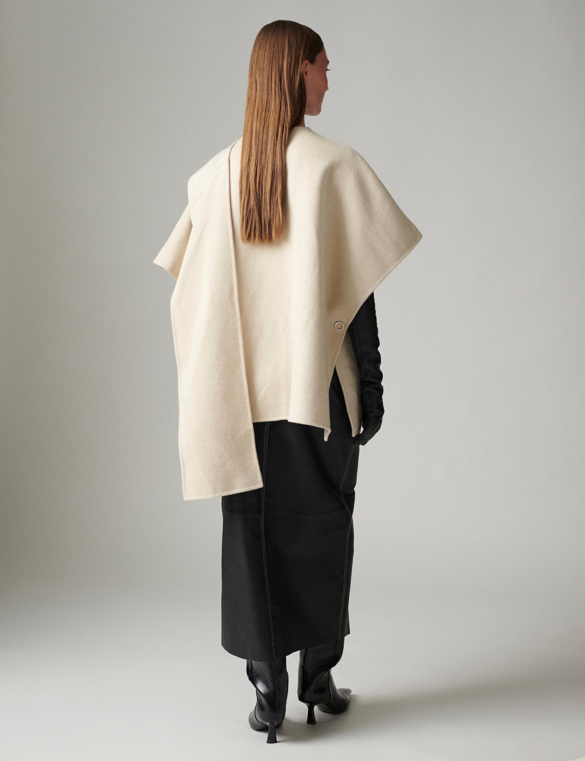 DAY Birger ét Mikkelsen DayMax - Double faced wool - Cape Cape 500144 PISTACHIO SHELL MELANGE