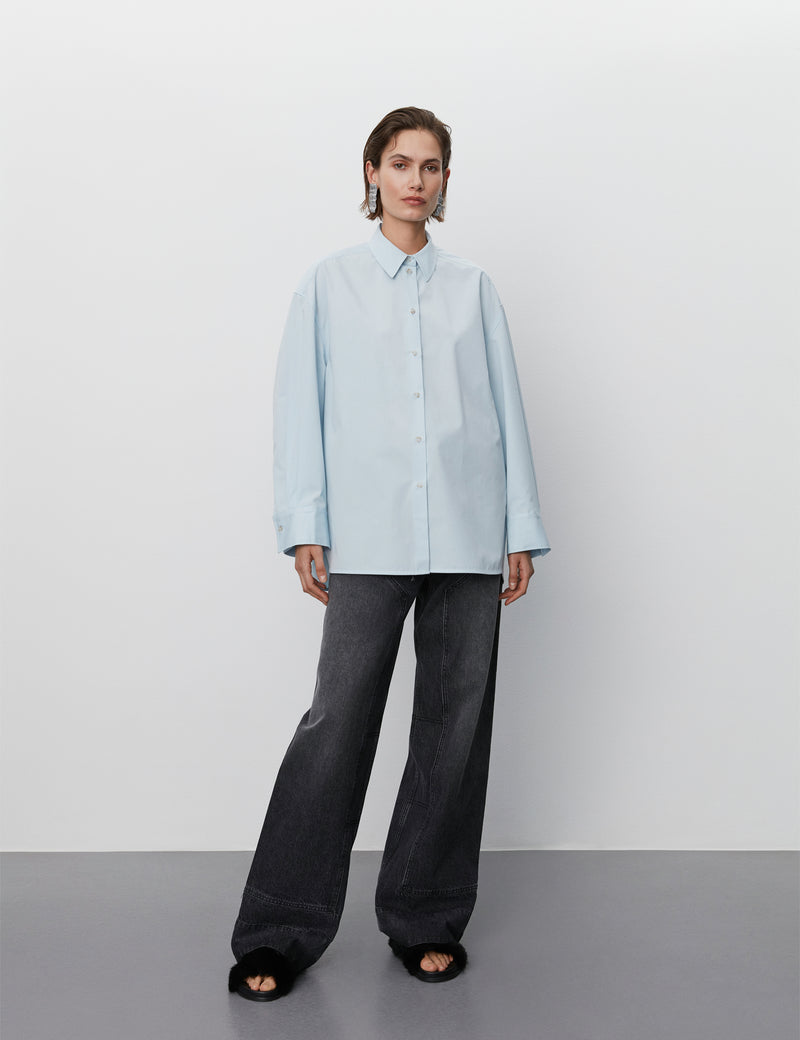 Oversize Cotton Button-Up Shirt curated on LTK