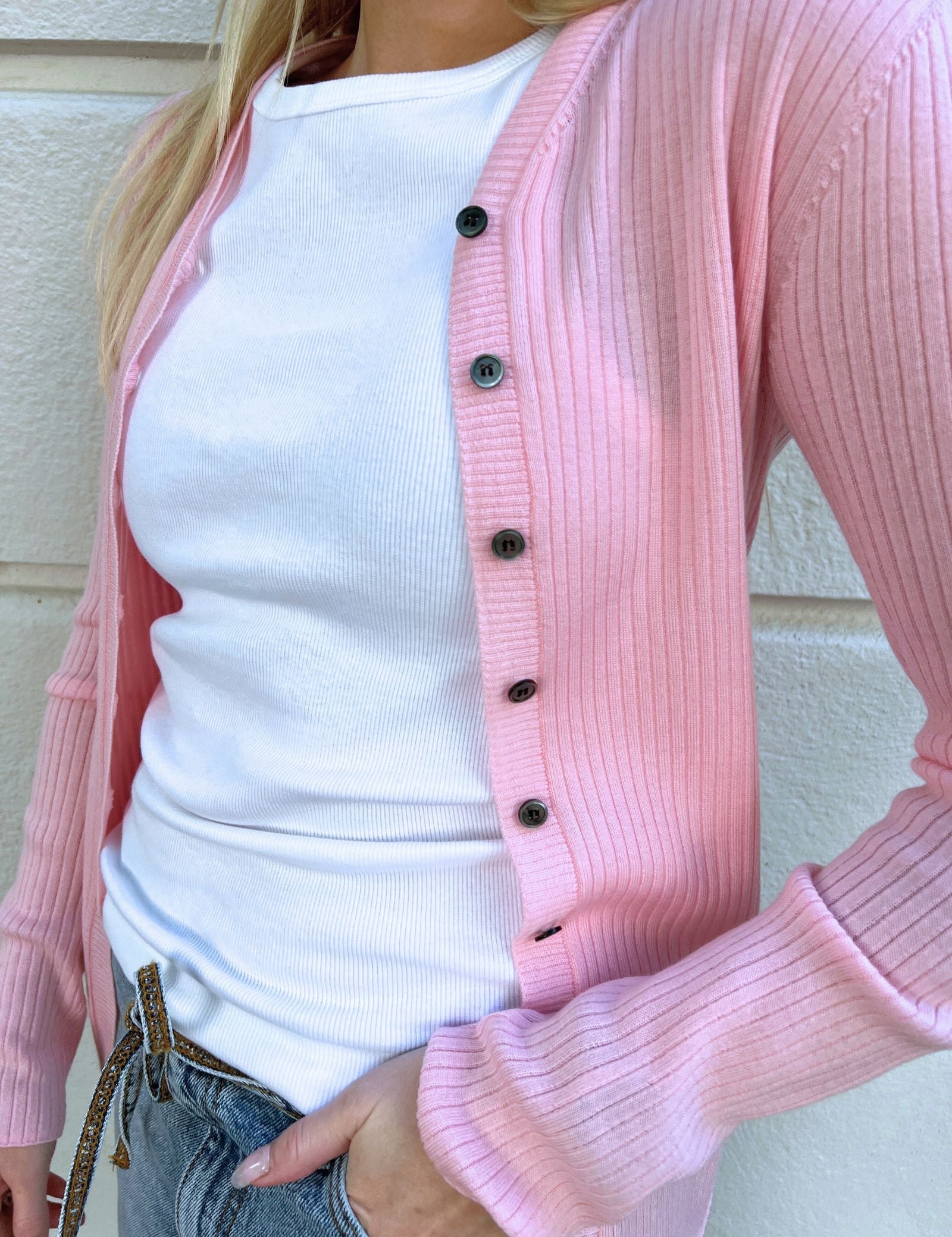 DAY Birger ét Mikkelsen Dixon - daily elements Cardigan 132801 Pink-a-boo