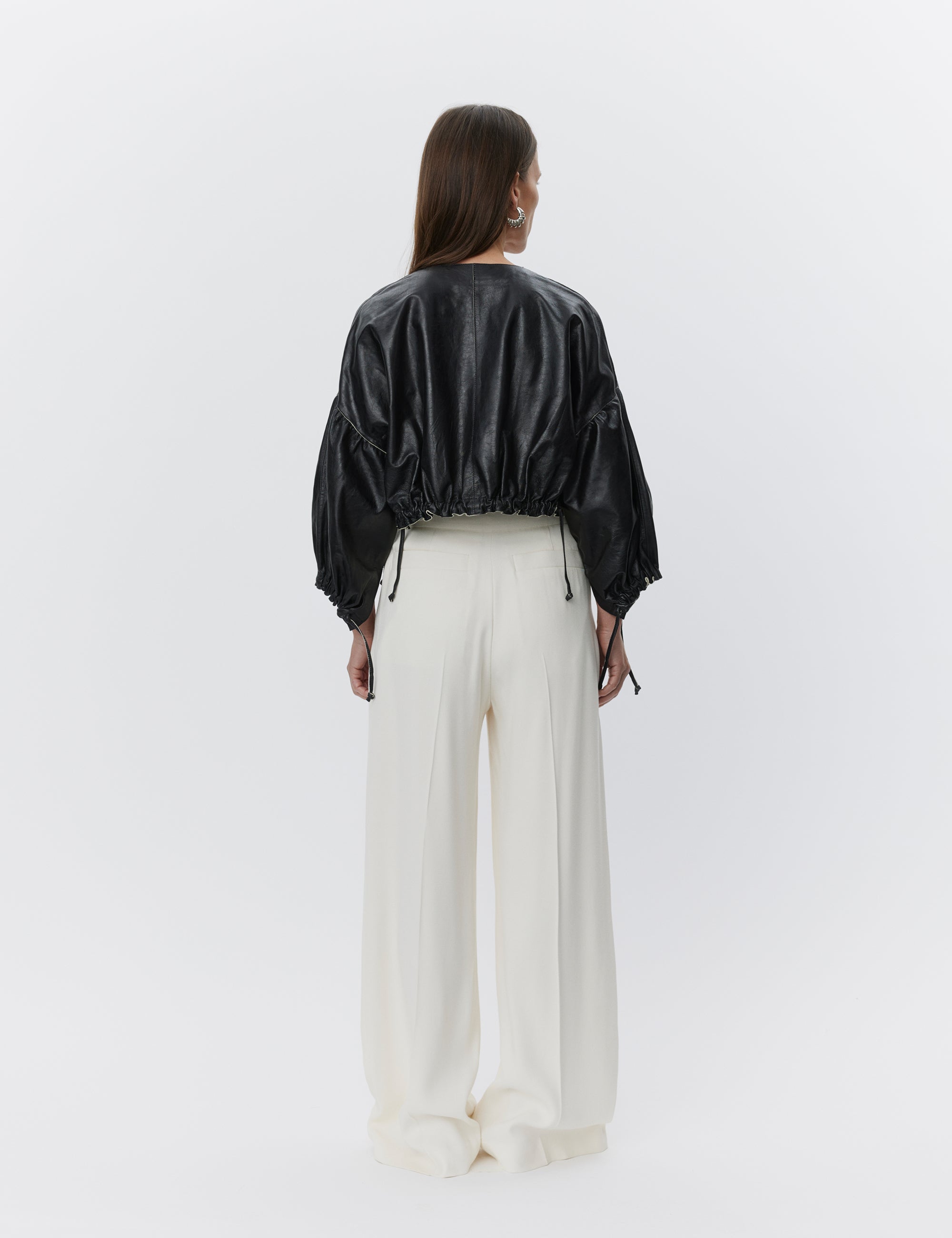 DAY Birger ét Mikkelsen Dorothy - Fine Polished Leather Shirts & Blouses 190303 BLACK