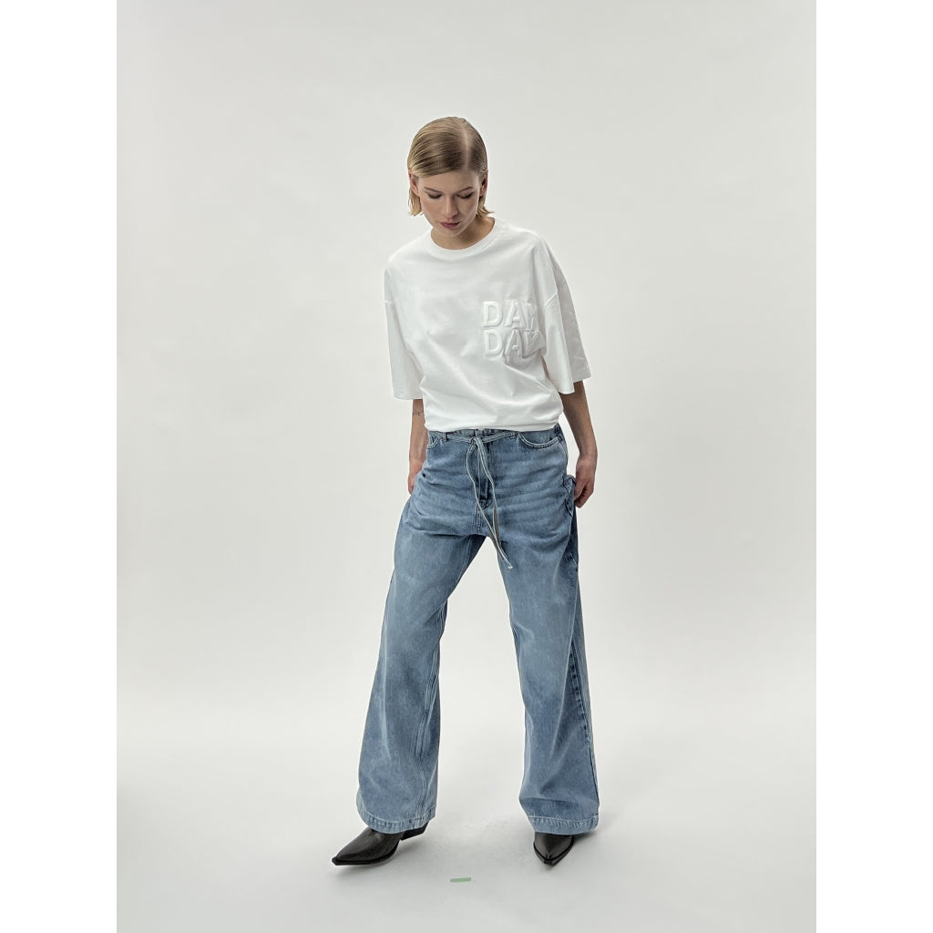DAY Birger ét Mikkelsen Drew - Heavy Jersey Tops & T-Shirts 110601 BRIGHT WHITE