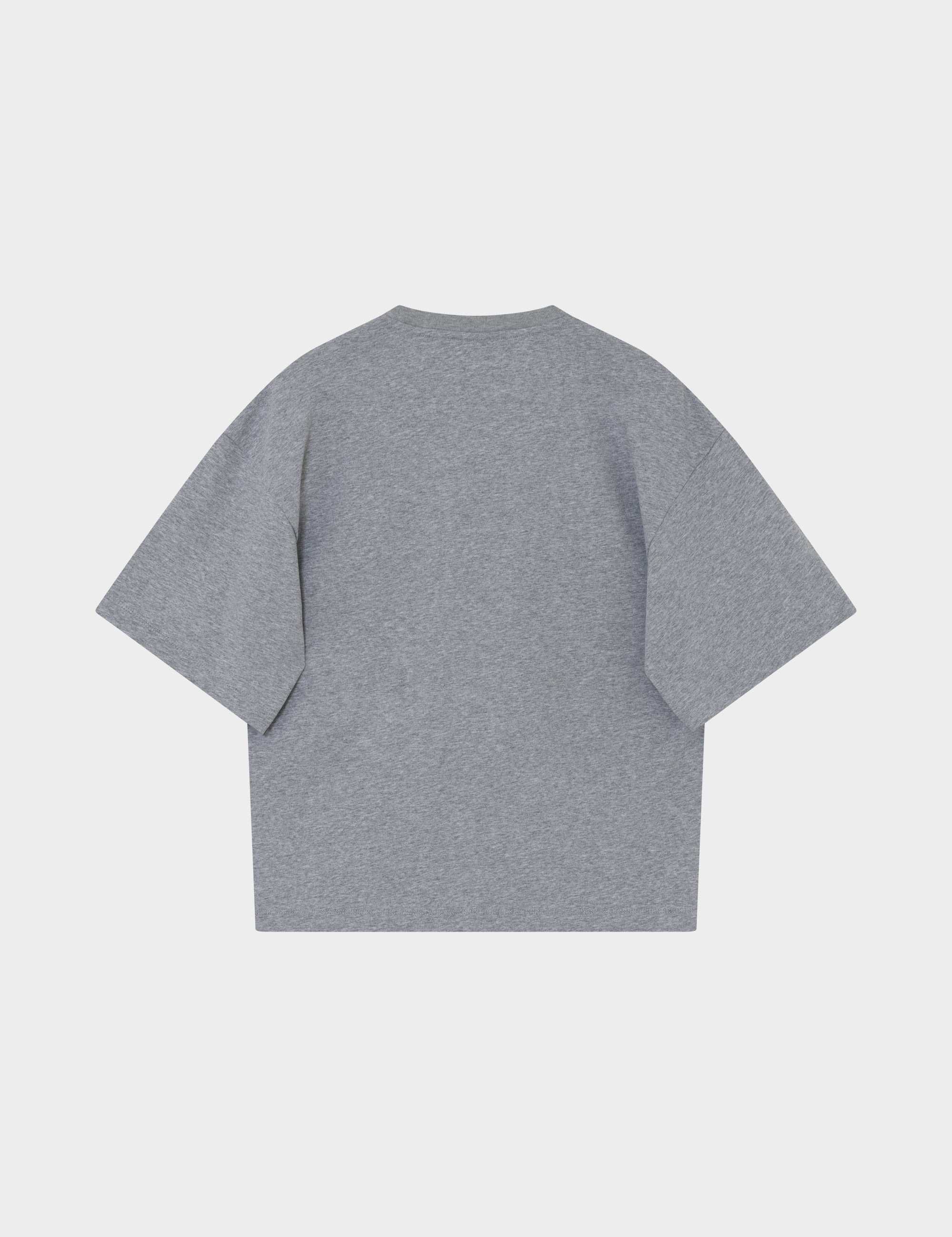 DAY Birger ét Mikkelsen Drew Embroidery - Heavy Jersey - T-shirt T-shirt 500036 Light Grey Melange