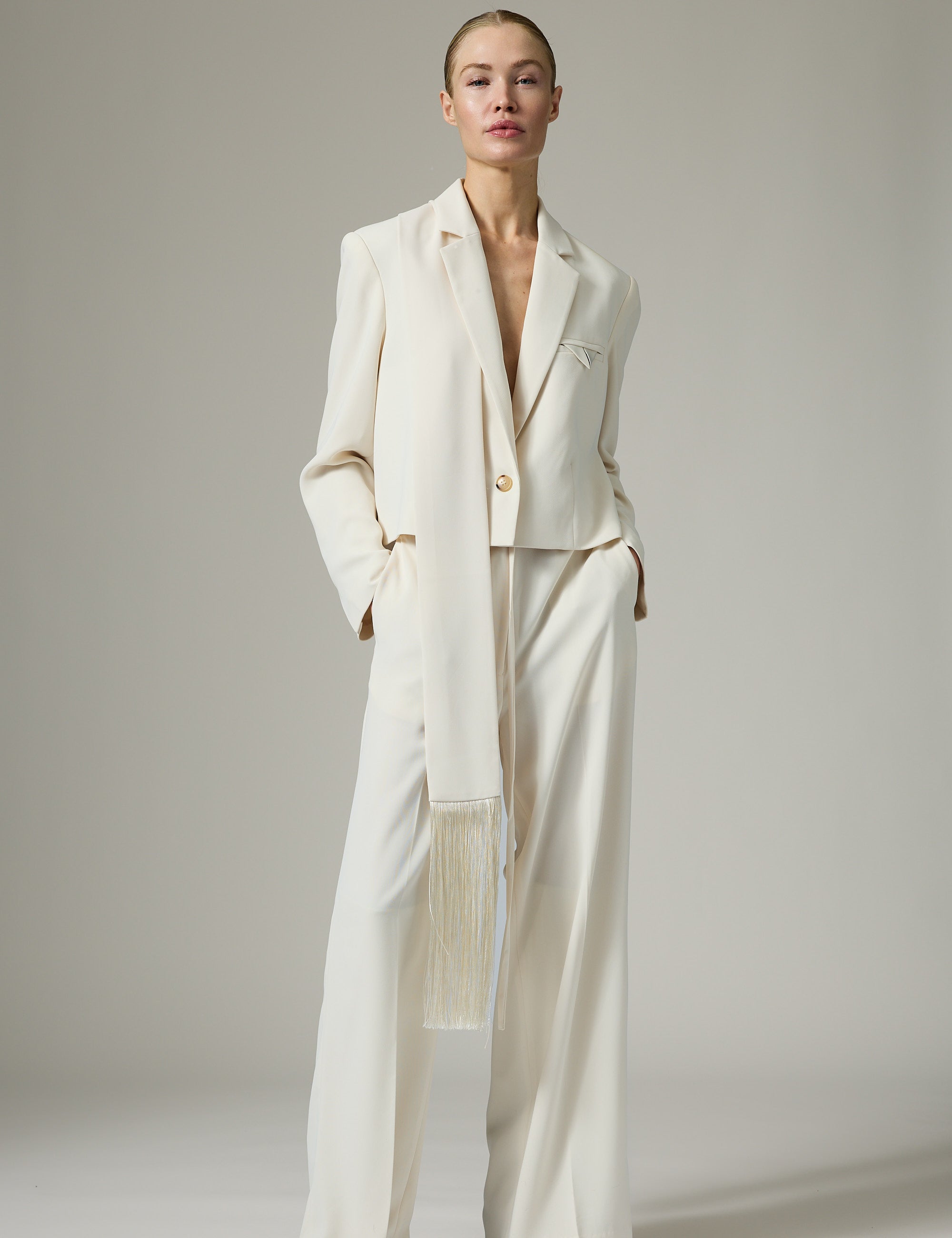 DAY Birger ét Mikkelsen Edie - Classic Gabardine Blazer 01002 Ivory Shade