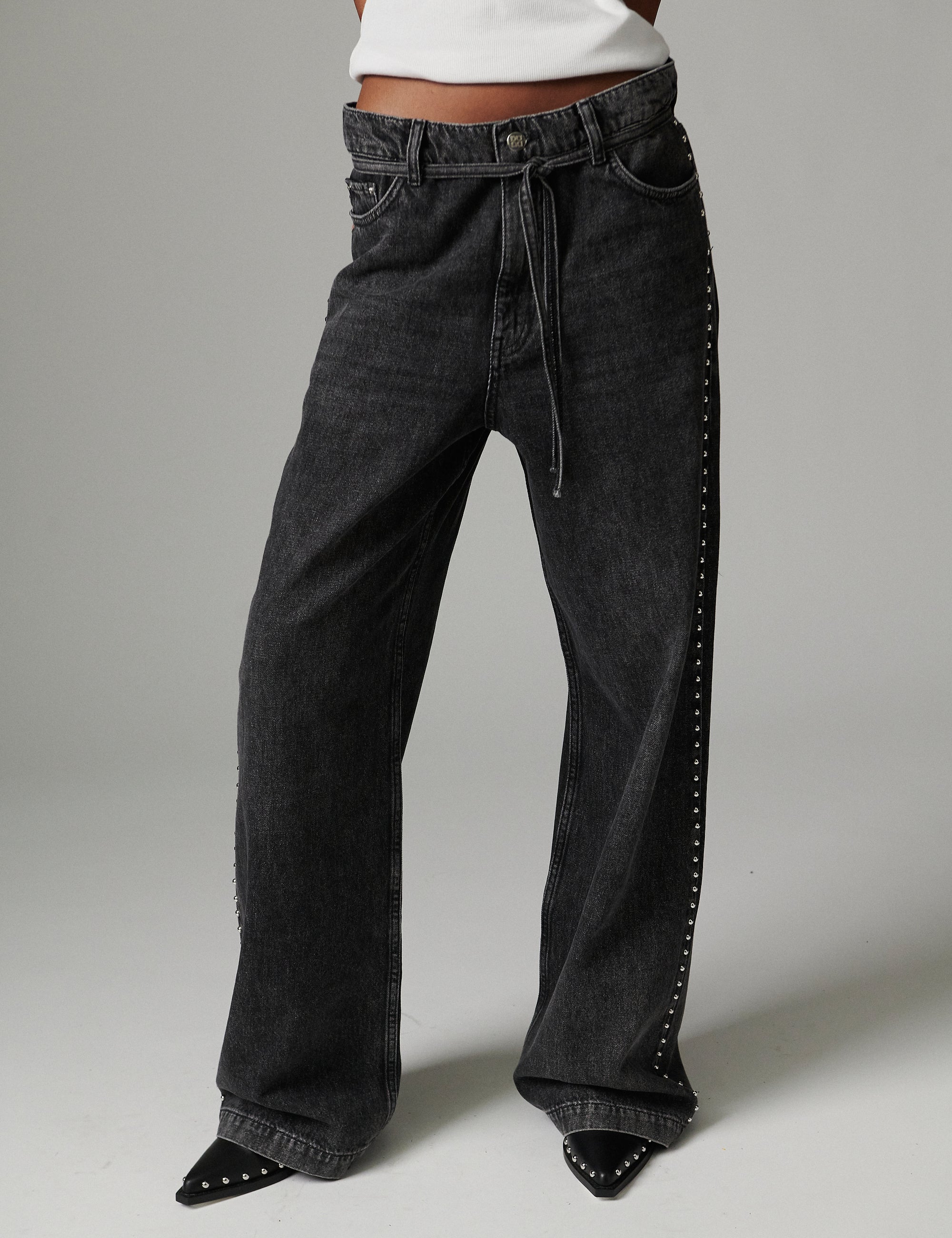 Elijah - Embellished Denim - Jeans - Black