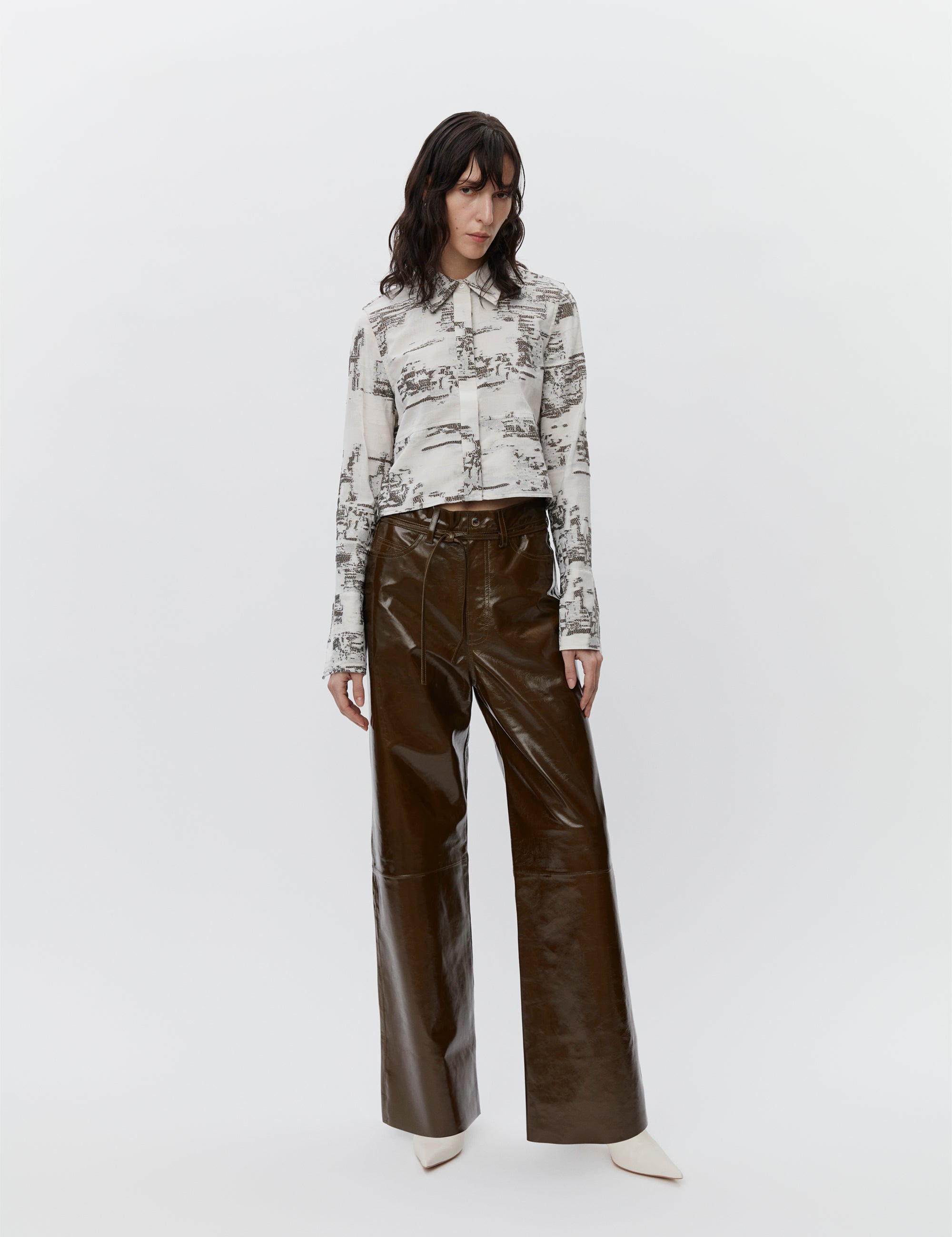 DAY Birger ét Mikkelsen Elijah - Polished Leather Pants 180920 KANGAROO