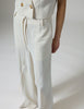 Elina - Classic Gabardine - Pants - Ivory Shade