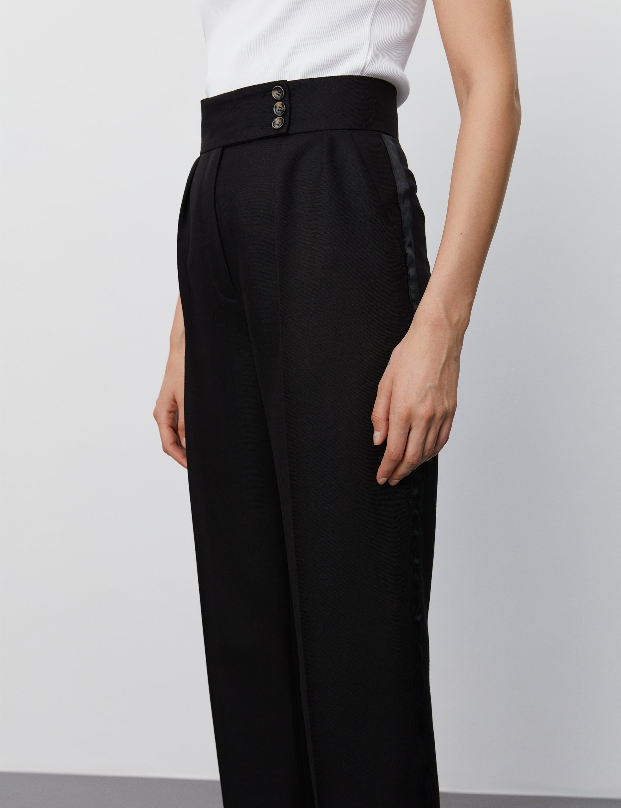 DAY Birger ét Mikkelsen Elliot - Delicate Wool Twill Pants 190303 Black
